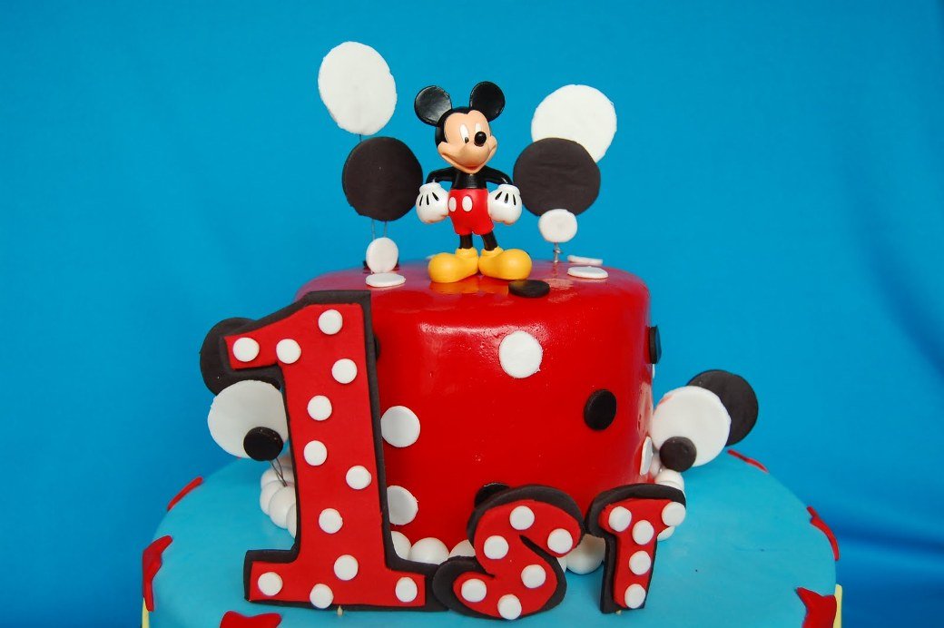 Mickey Mouse First Birthday Cake Decorations