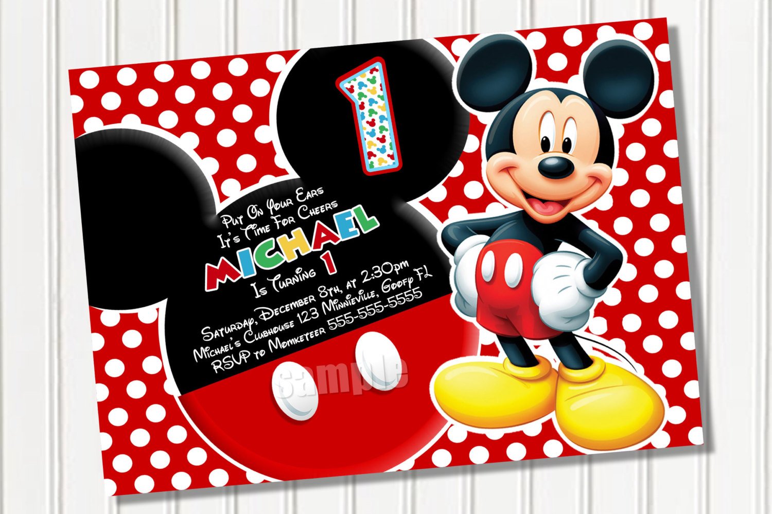 Free Mickey Mouse Invitations