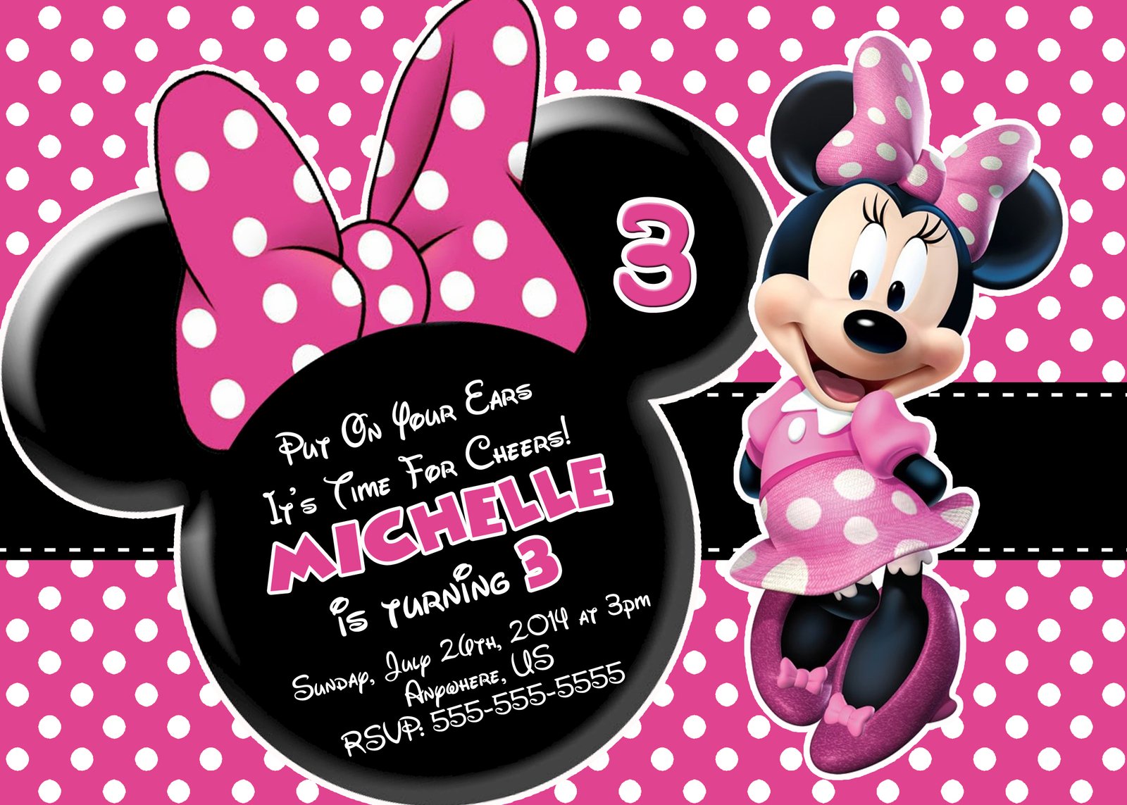 Mickey And Minnie Mouse Birthday Invitations Mickey And Minnie