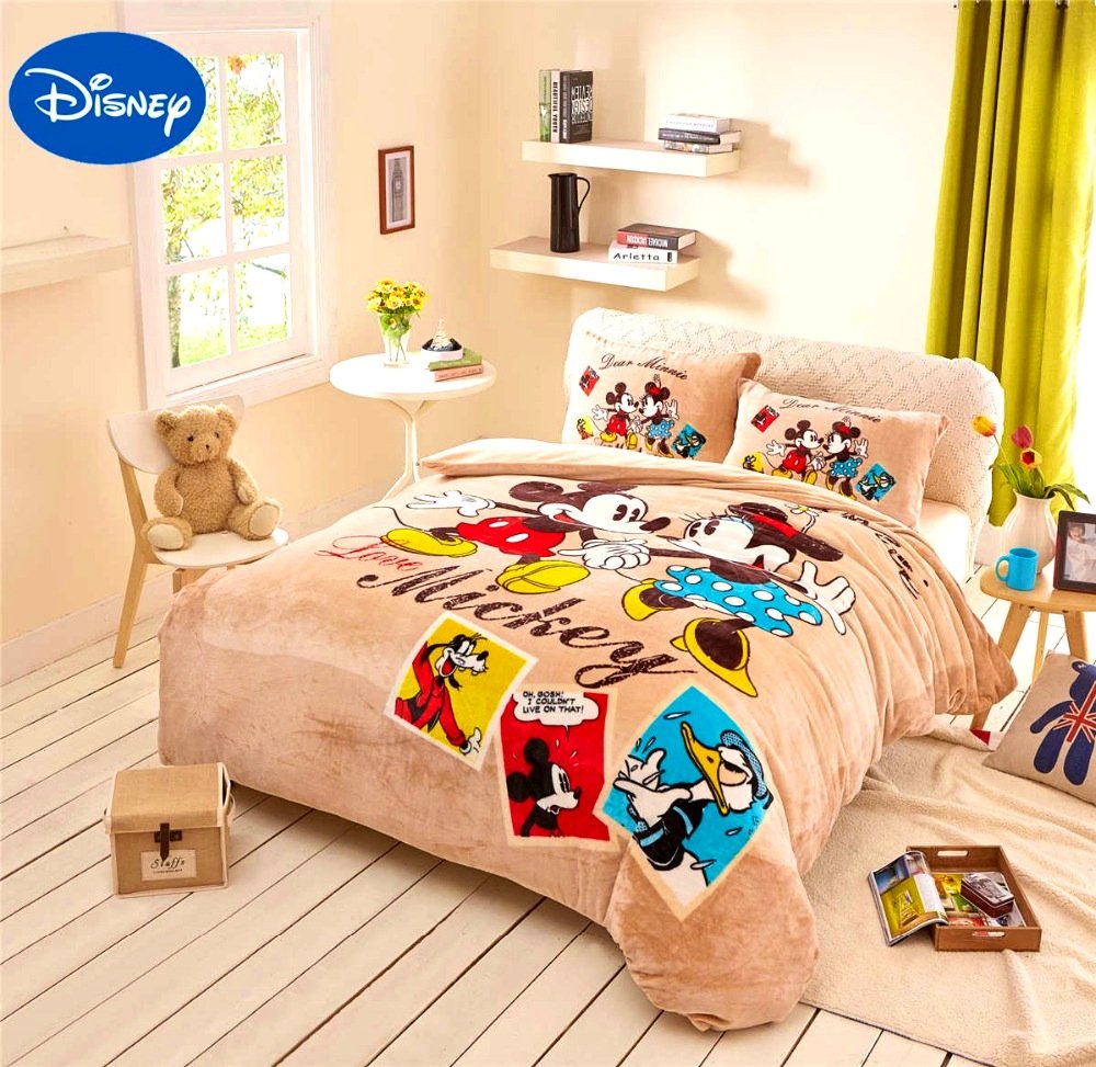 Bedroom   Enchanting Very Popular Mickey Mouse Queen Bedding All