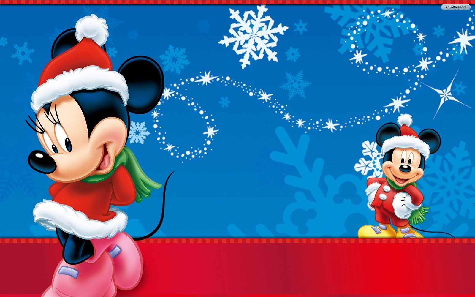 Christmas Mickey Mouse Wallpaper