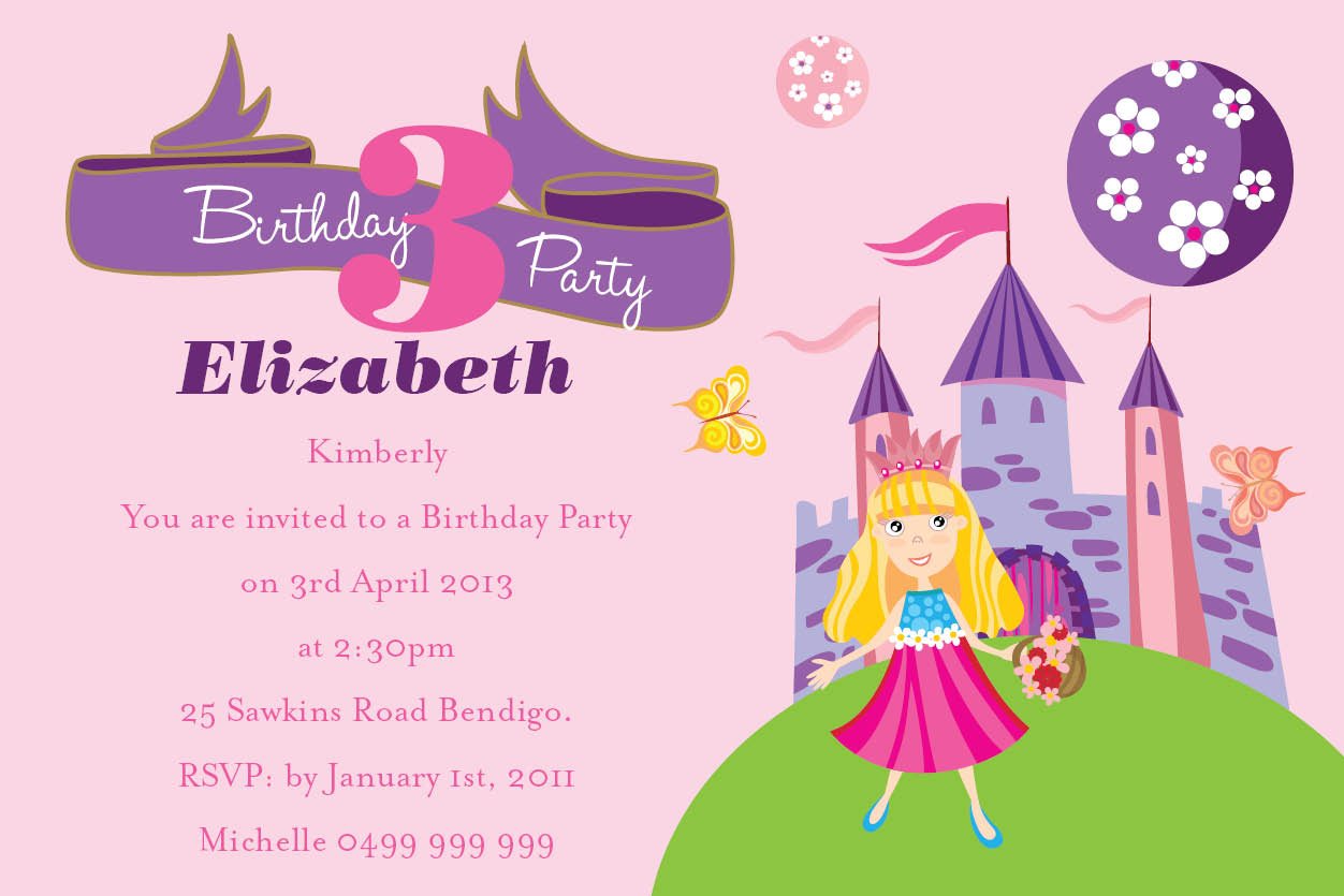 Birthday Invitation Wording For Kids