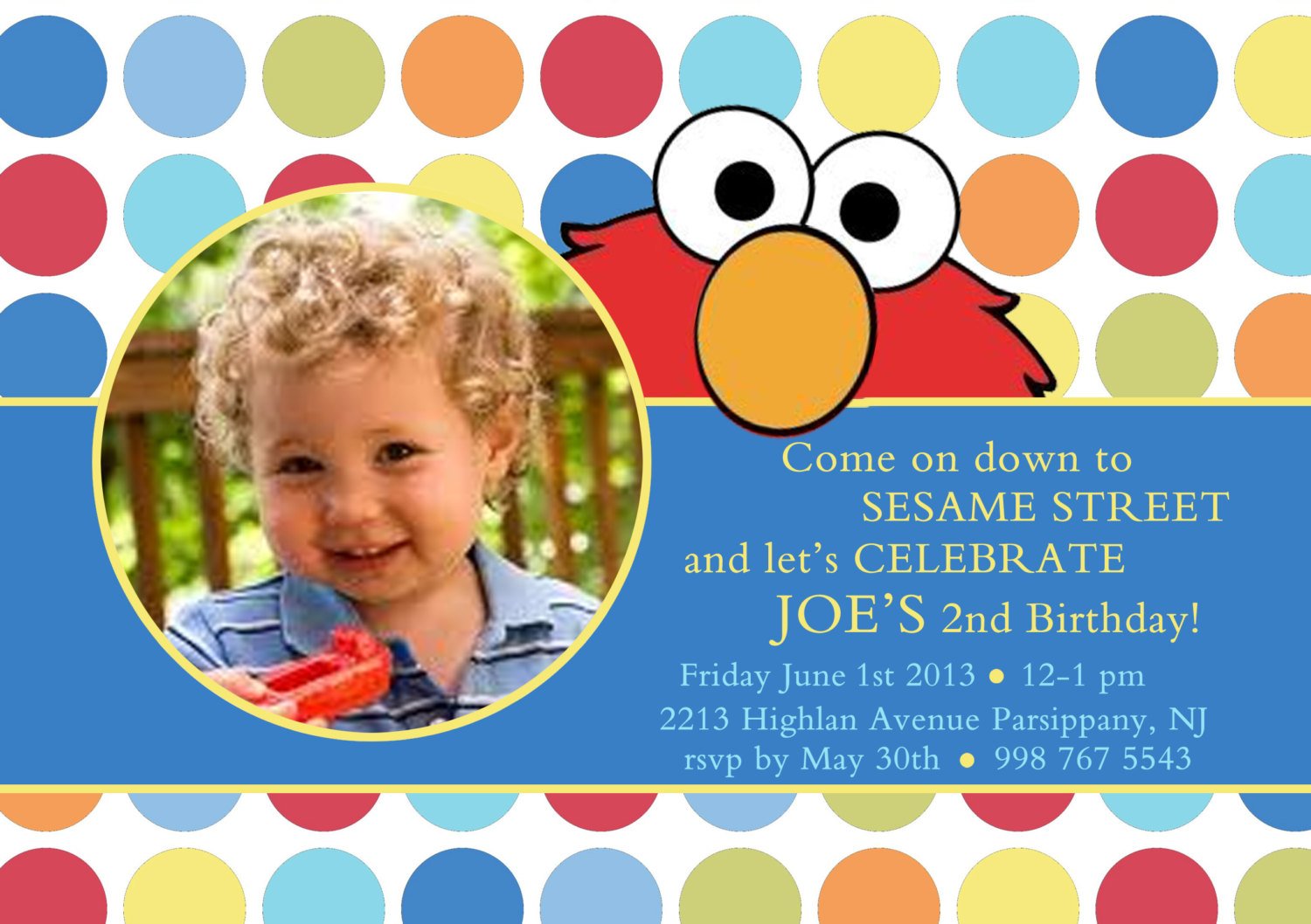 Elmo Party Invitations