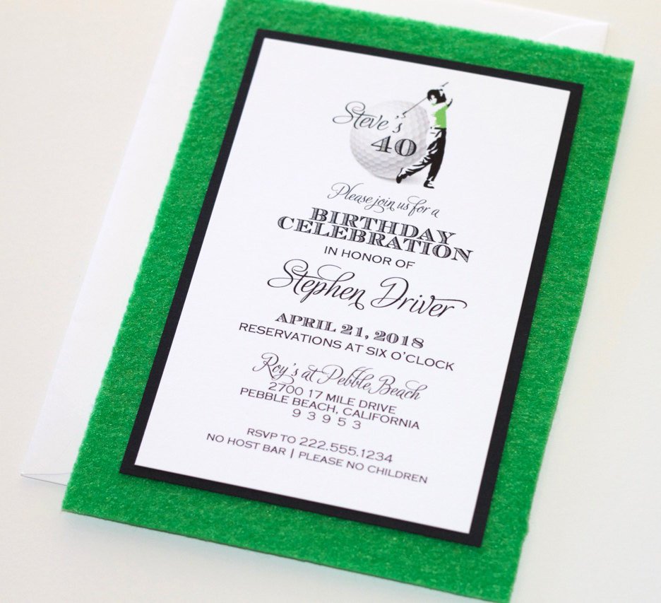 Golf Invitation Golf Party Invite Golf By Embellishedpaperie