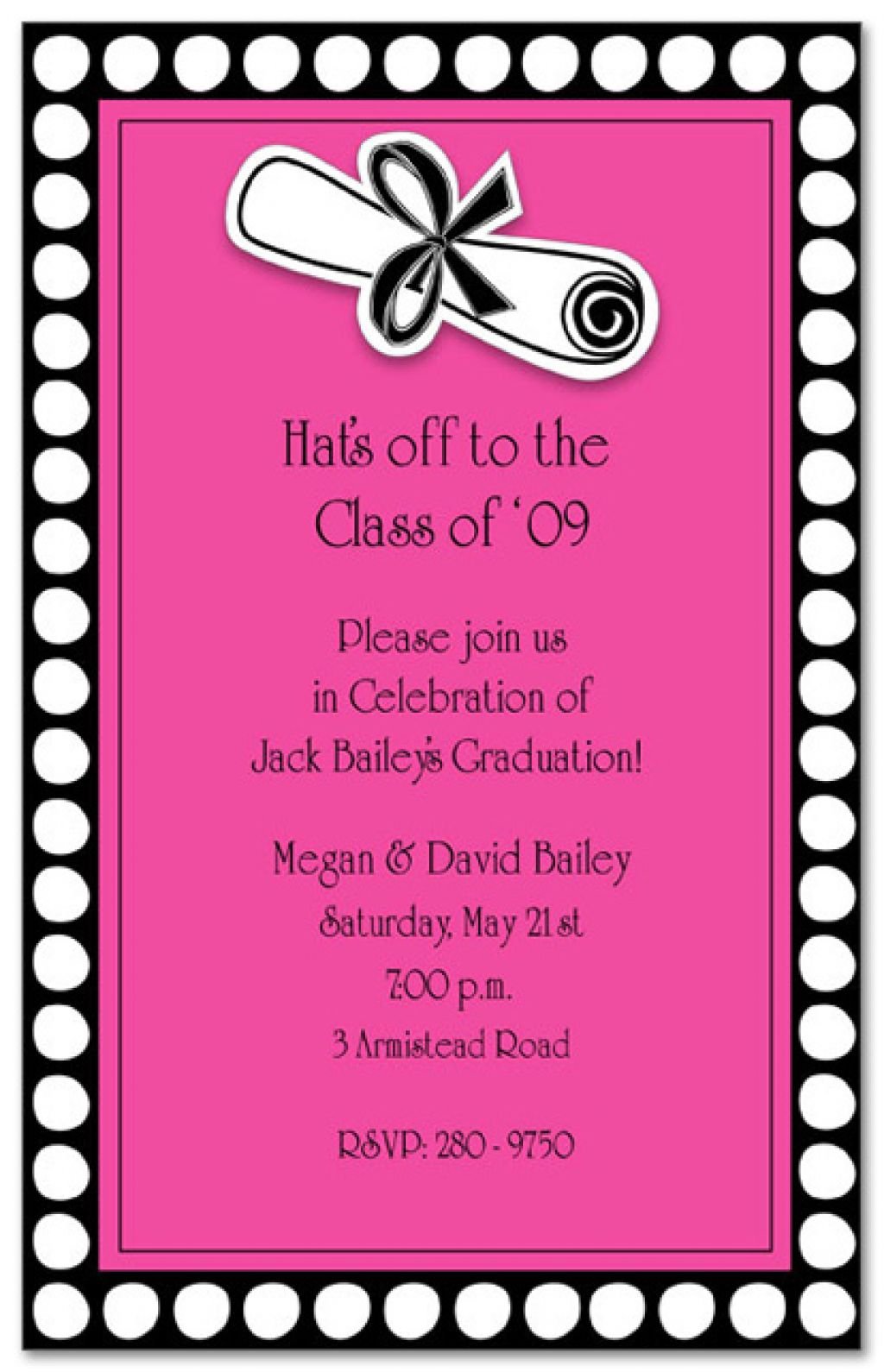 Graduation Party Wording Ideas For Invites