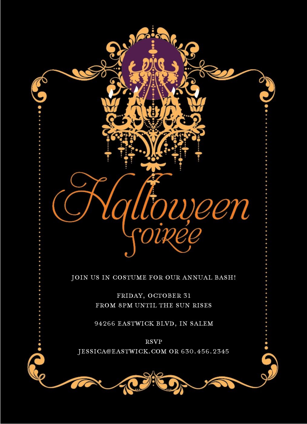 Halloween Party Invitation Template Cards Ideas With Halloween