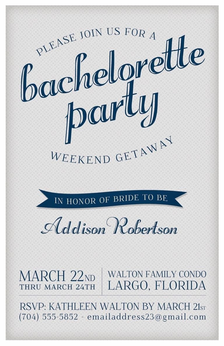 9 Free, Printable Bachelorette Party Invitations