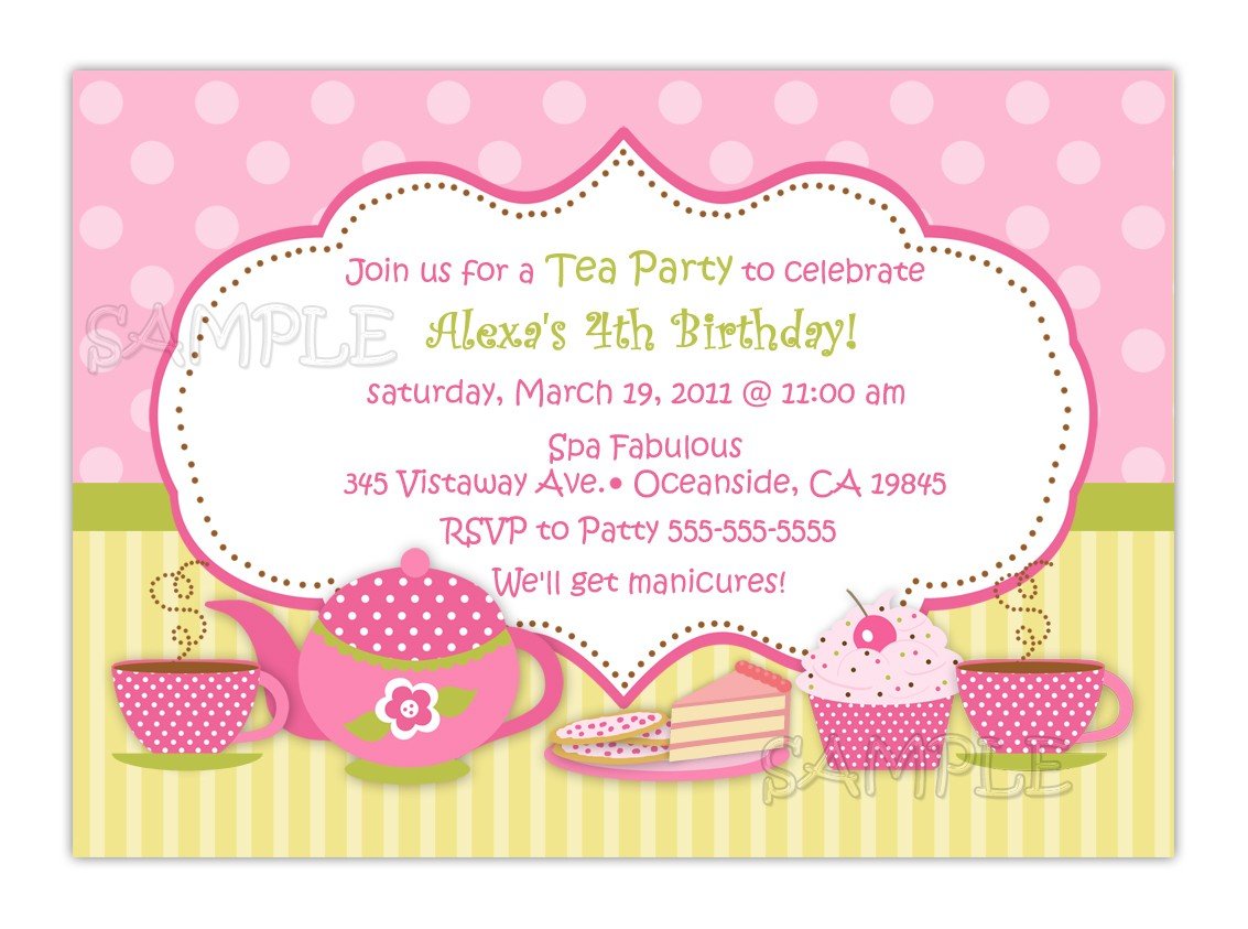 A Complete Guide To Tea Party Invitations Template!