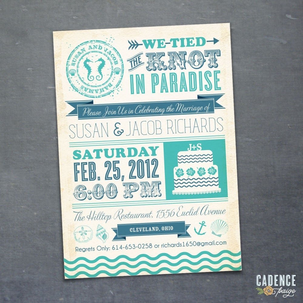 After Wedding Party Invitation Perfect After Wedding Party