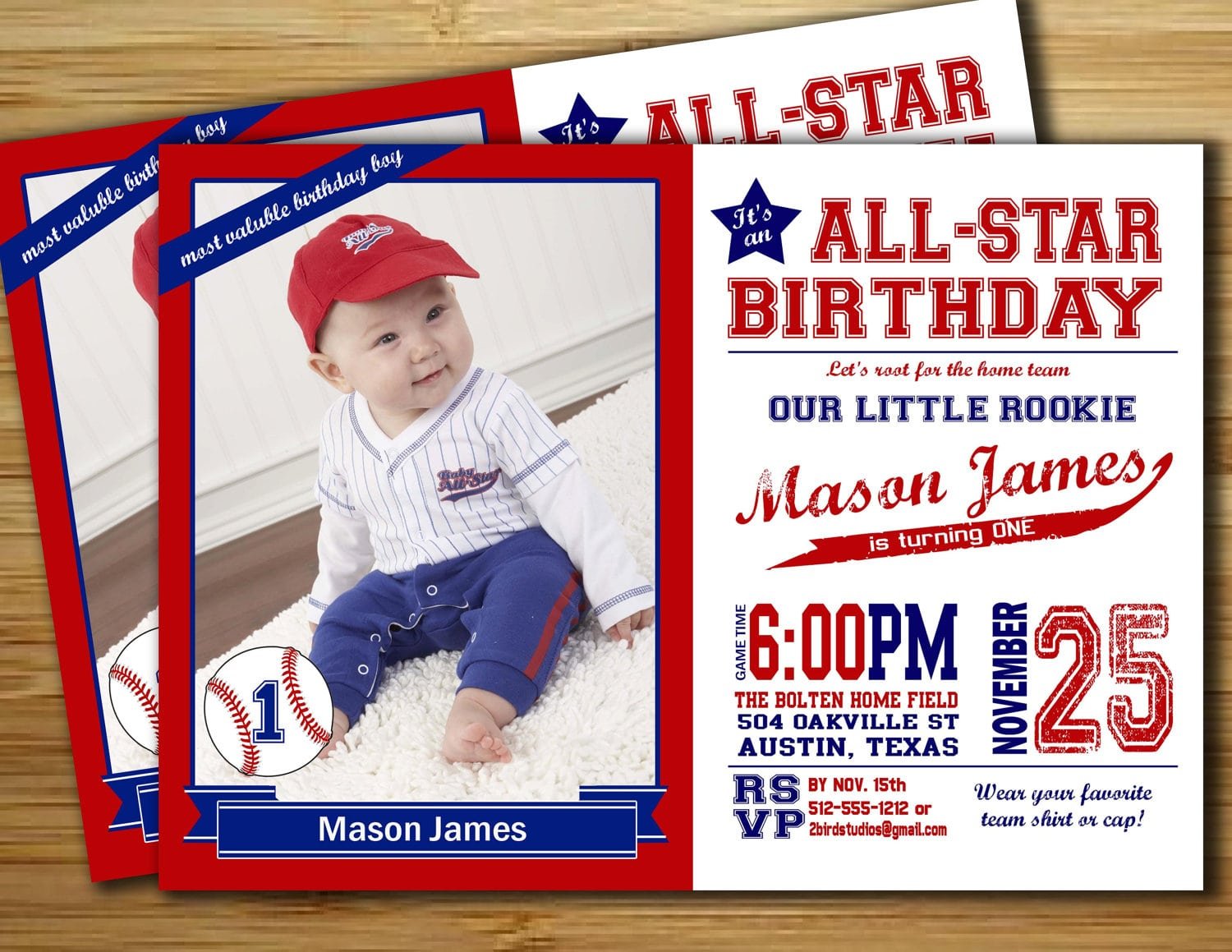 Baseball Party Invitations