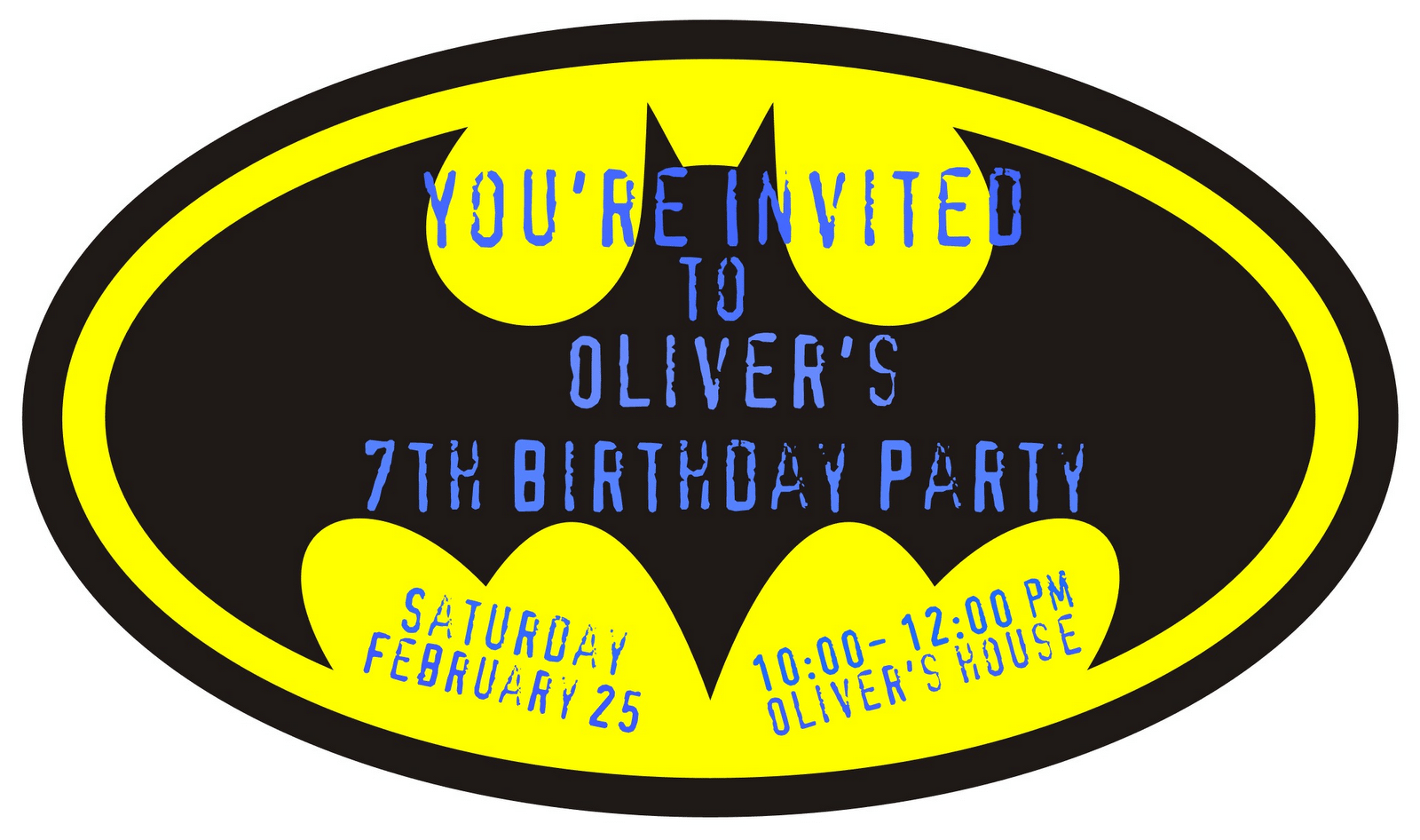 Batman Birthday Invitations Templates Ideas