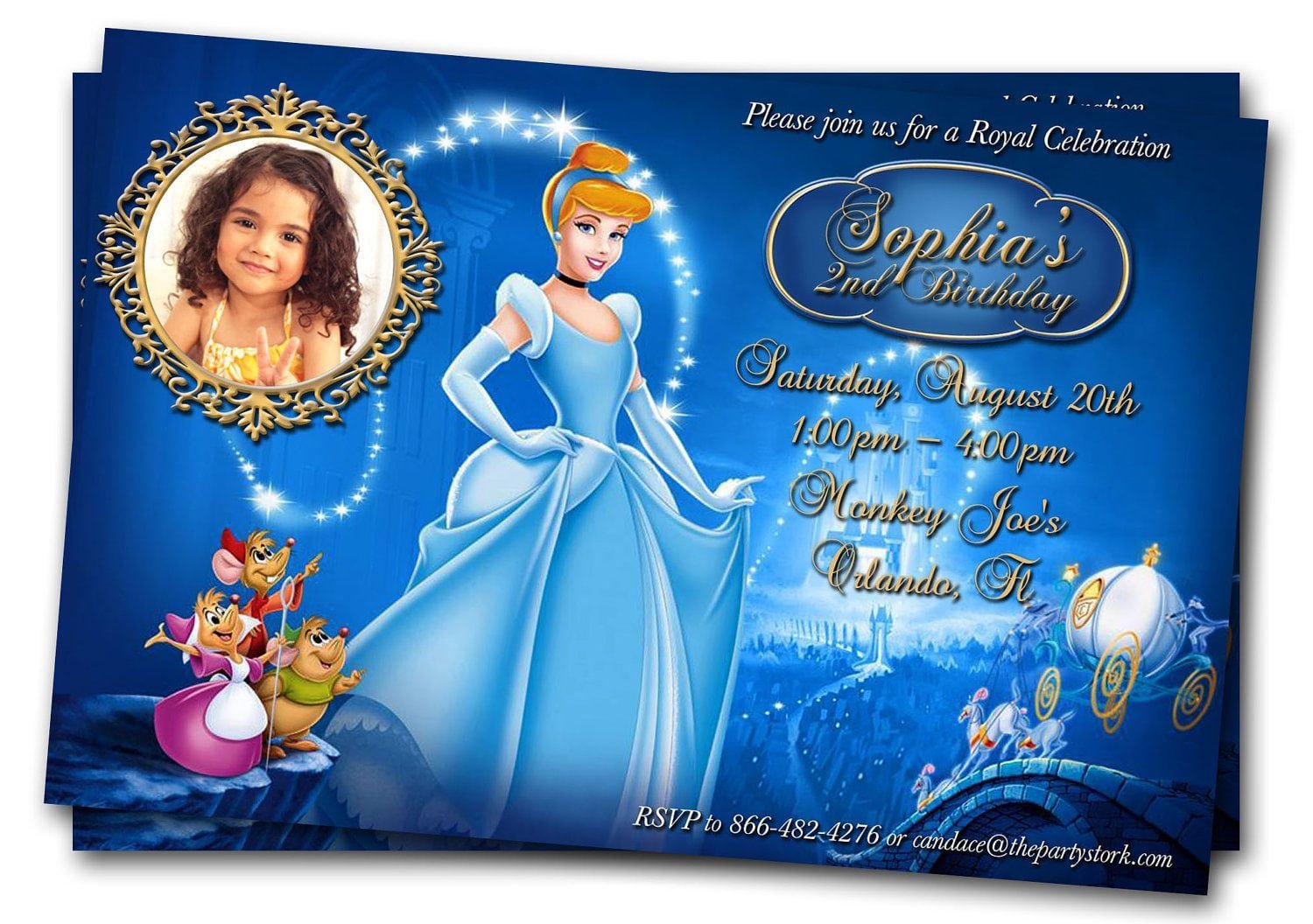 Birthday Invitation Card   Custom Birthday Party Invitations