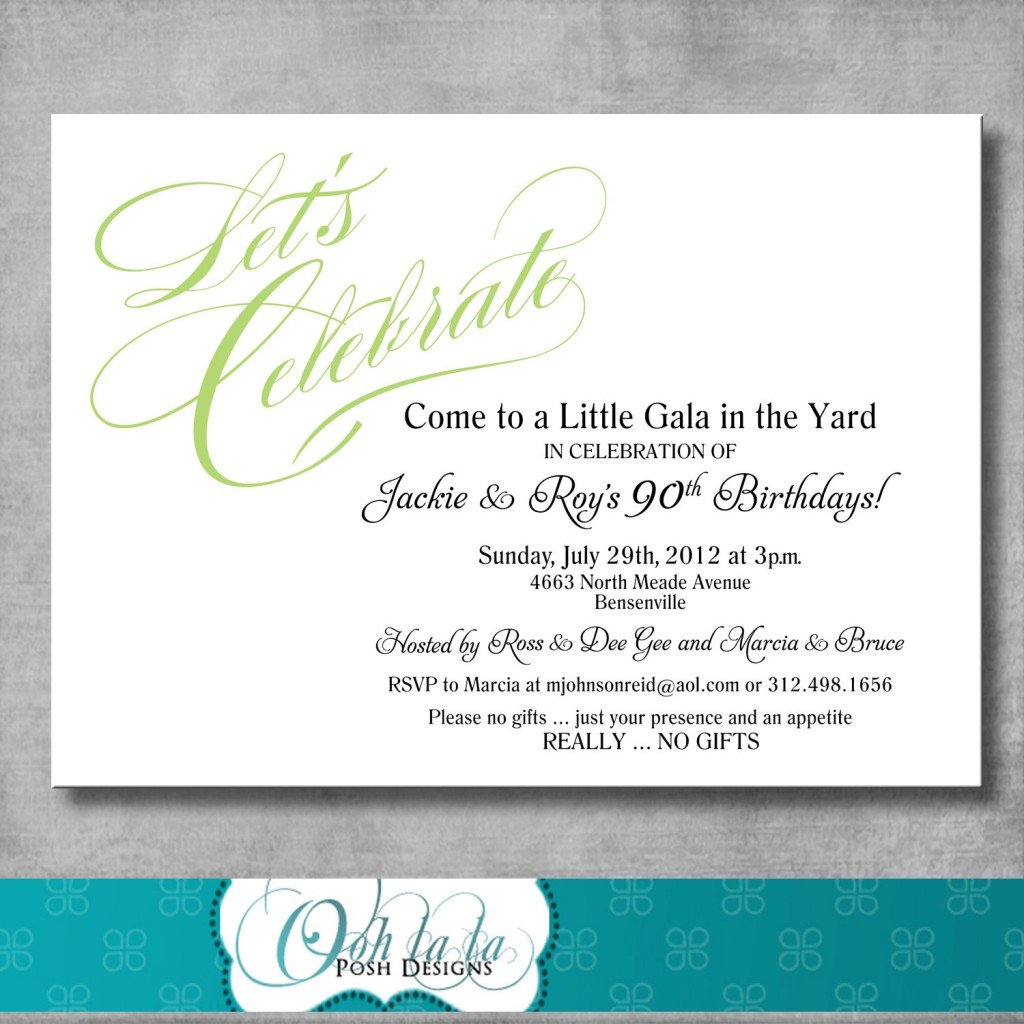 Birthday Invitation Wording For Adults