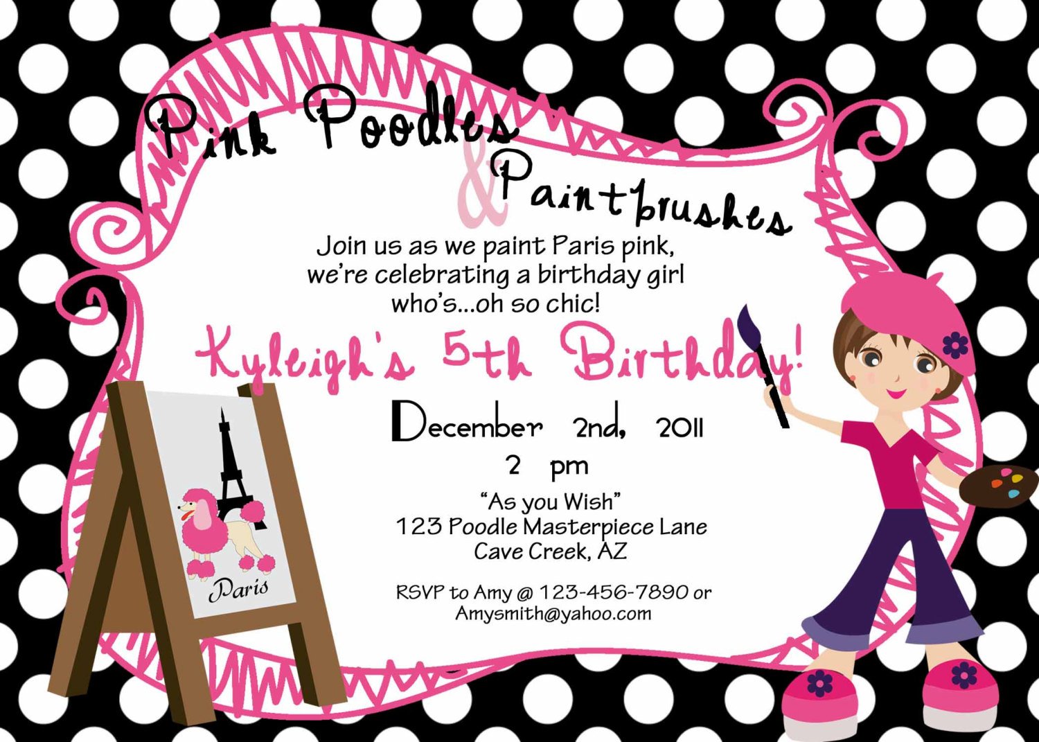 Birthday Party Template Invitation