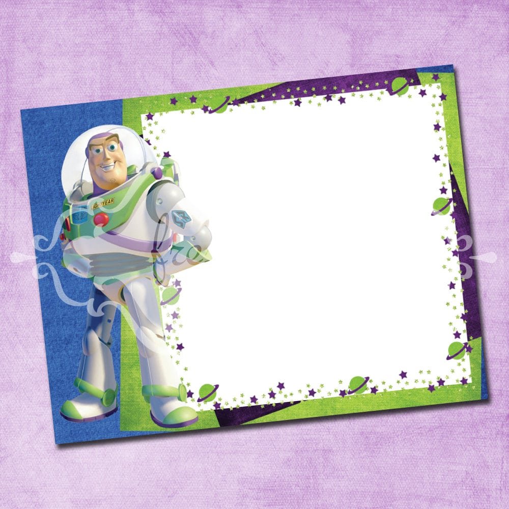 Buzz Lightyear Birthday Invitations