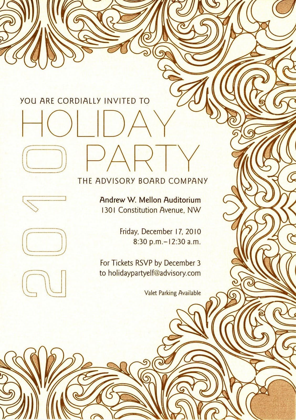 Corporate Holiday Party Invitations