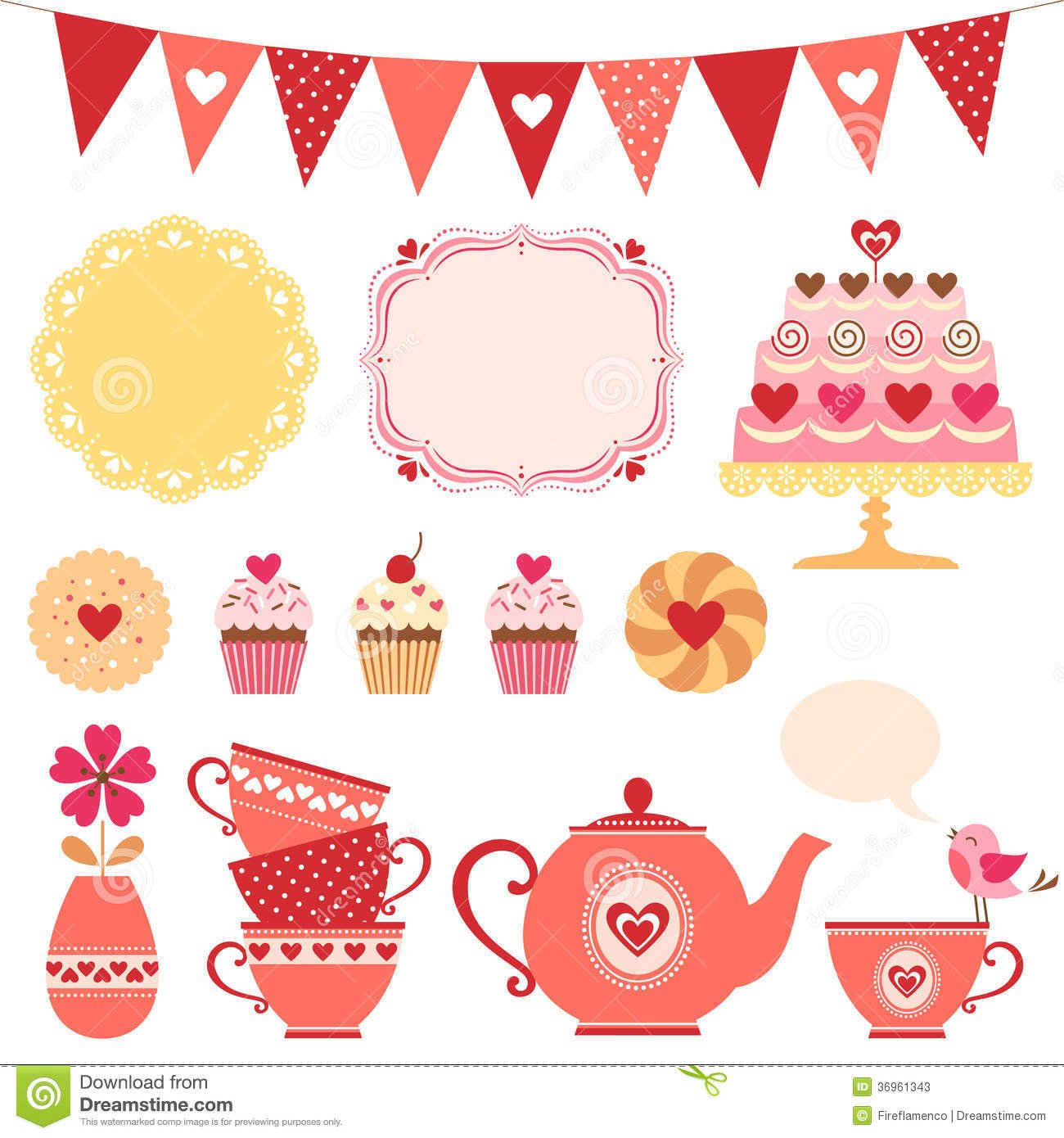 Easter Tea Party Stock Vector