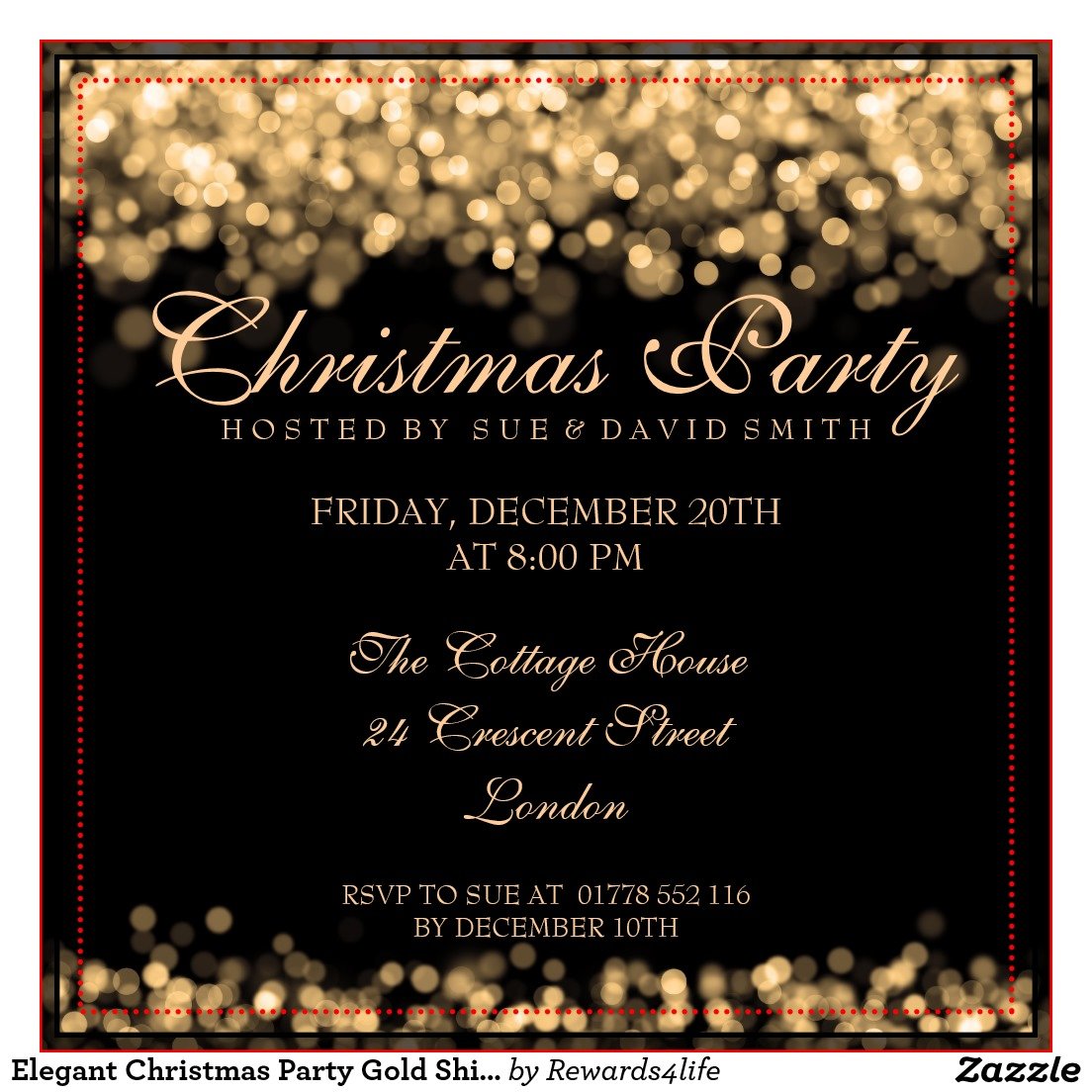 Elegant Christmas Invitations Templates Free