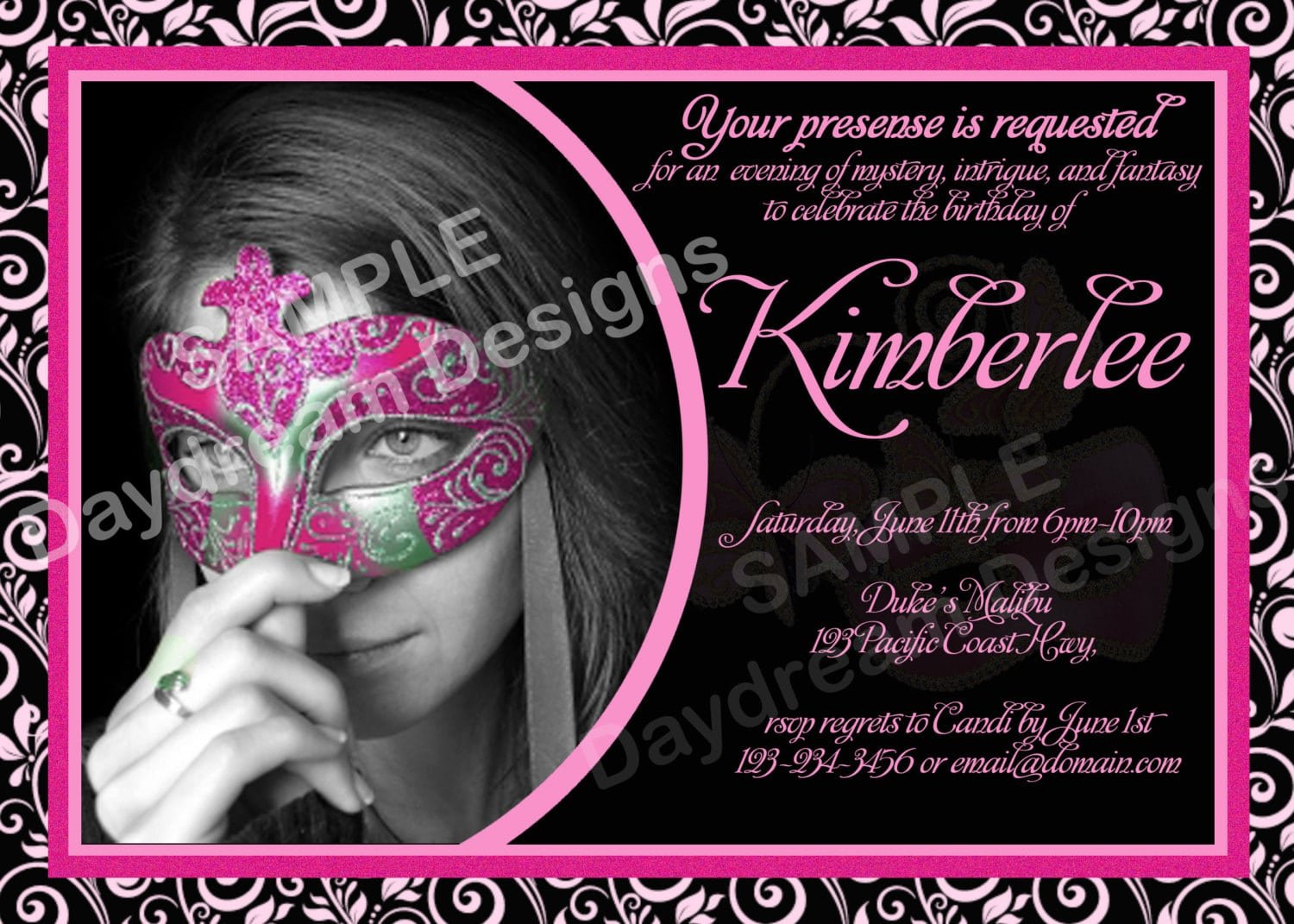 Fancy Free Masquerade Party Invitation Templates At Cheap Article