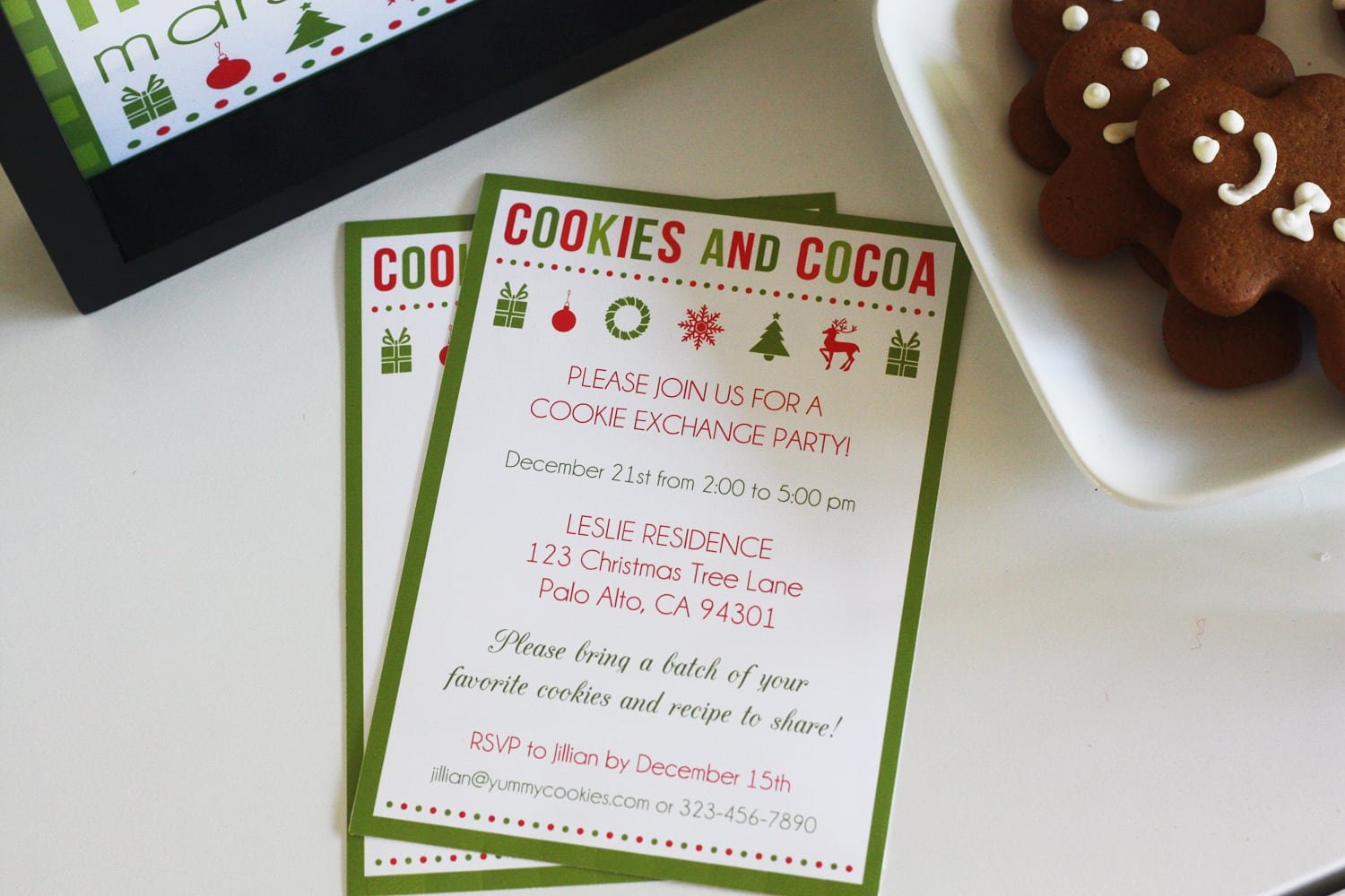 Free Cookies & Cocoa Christmas Printables