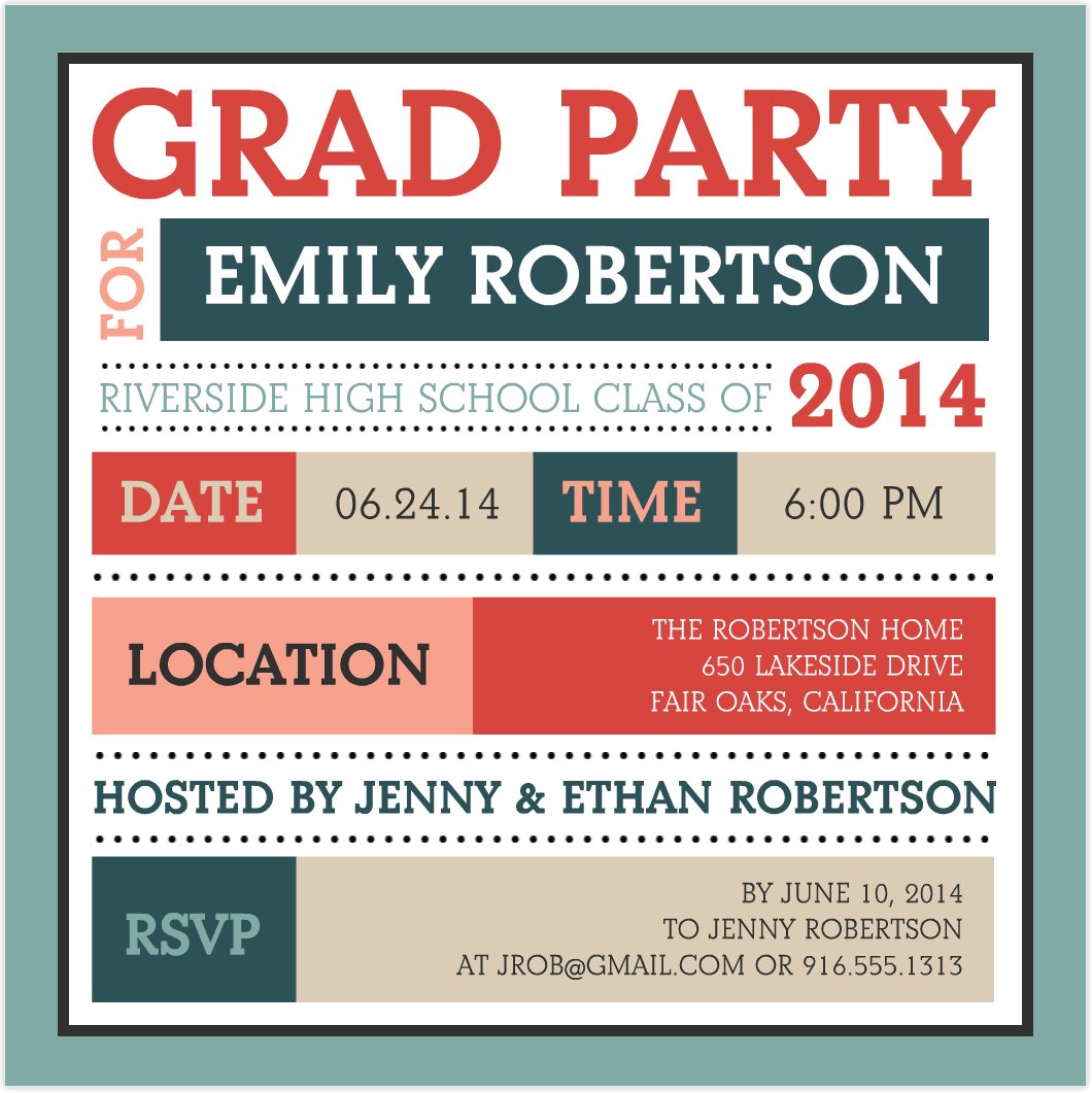 Grad Party Invitations