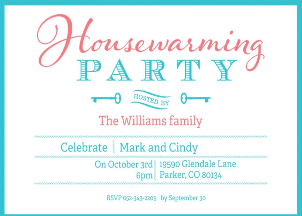 Housewarming Party Invitations