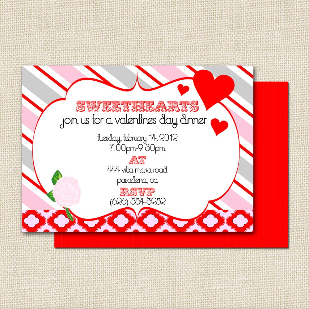 Interesting Valentine Day Party Invitation Card Ideas