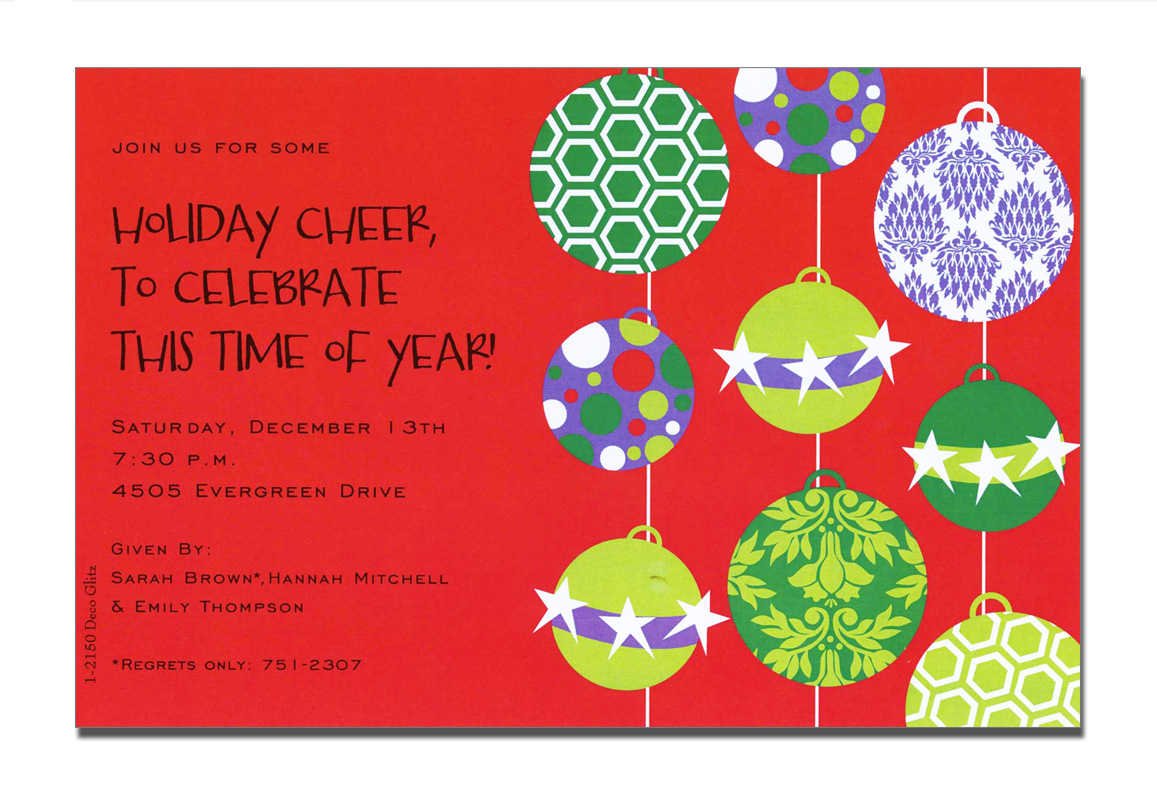 Invitation Office Christmas Party Wordings