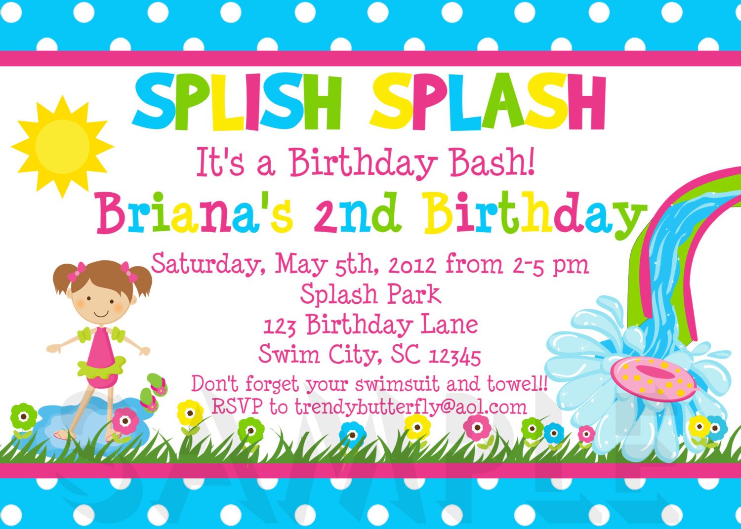 Kids Birthday Party Invitations