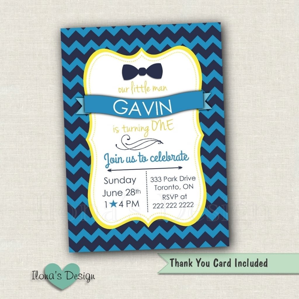 Little Man Birthday Party Invitations Little Man Birthday