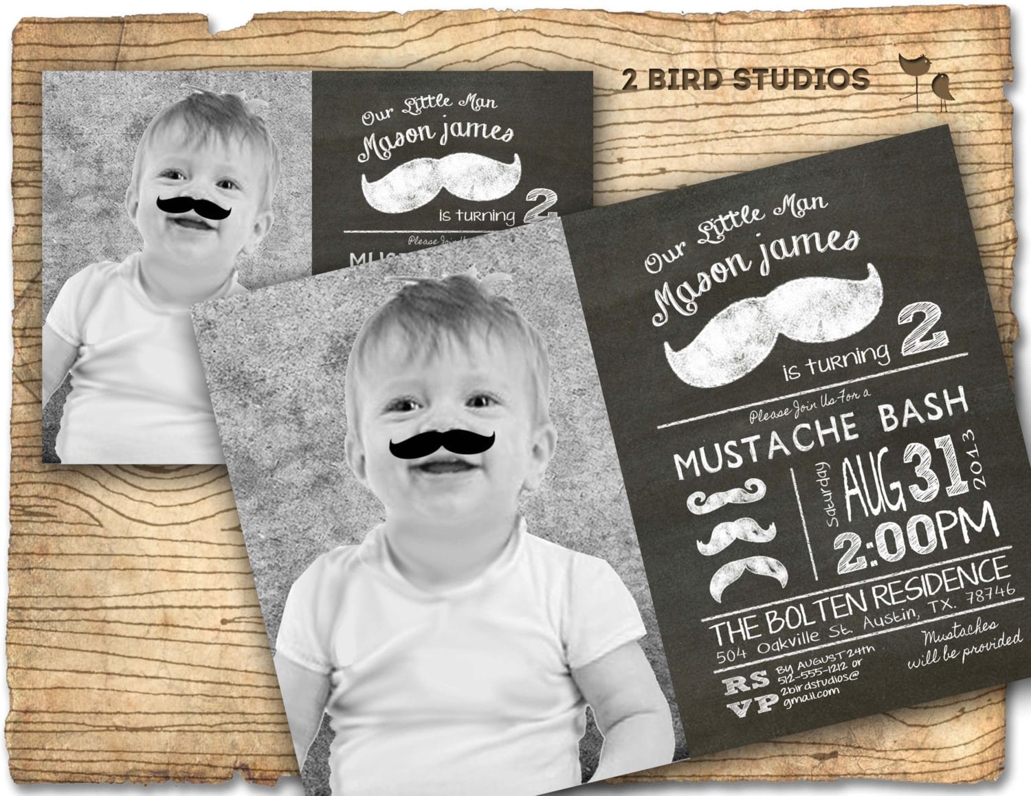 Little Man Mustache Birthday Party Invitation Mustache