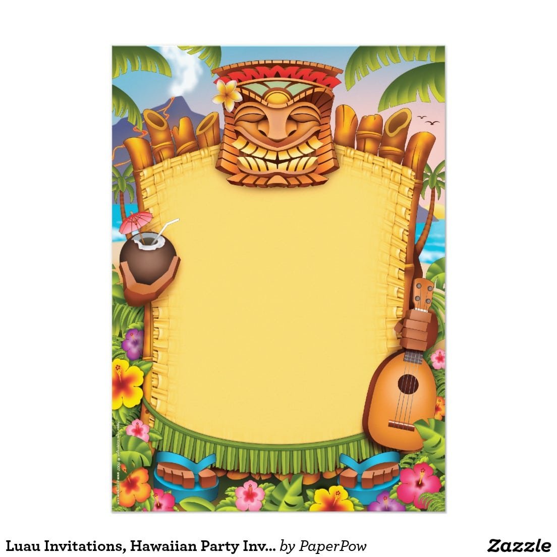 Luau Party Invitations