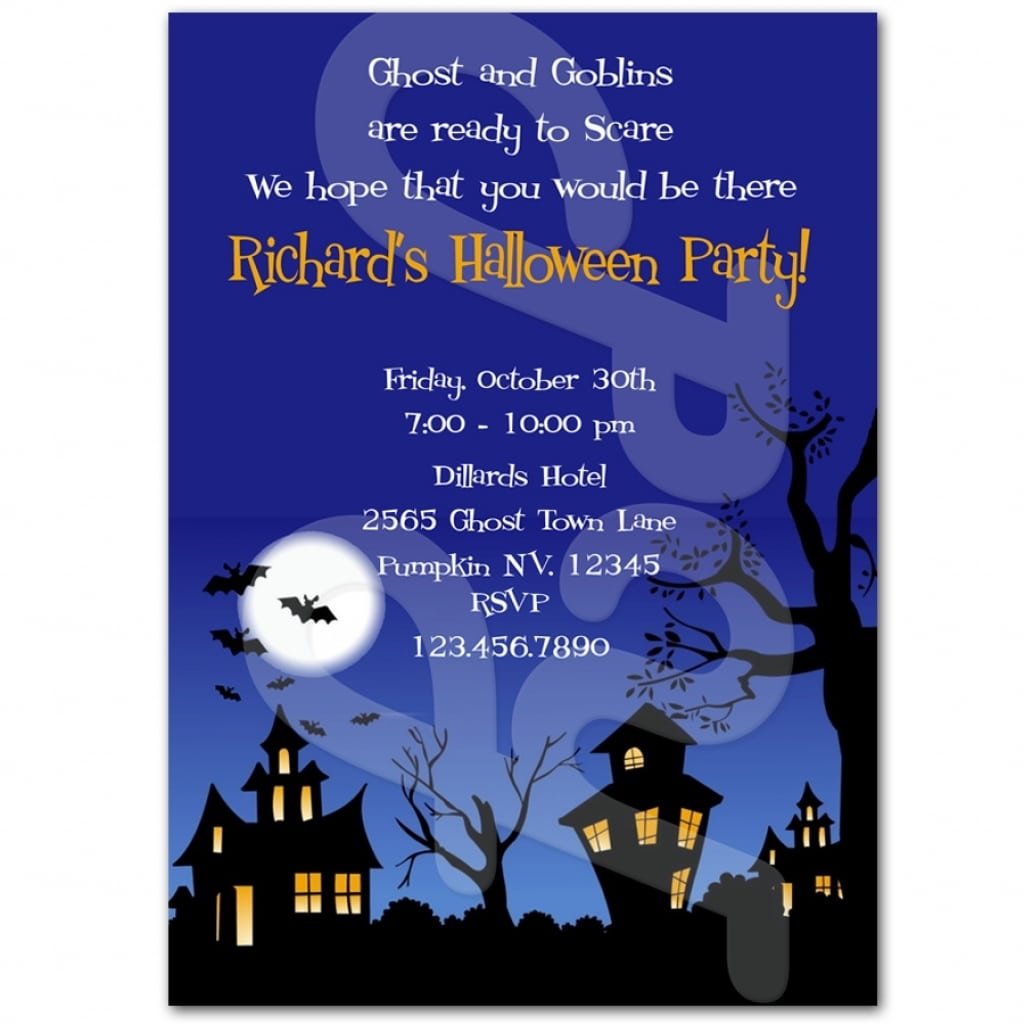 Personalized Halloween Invitations Halloween Personalized Party