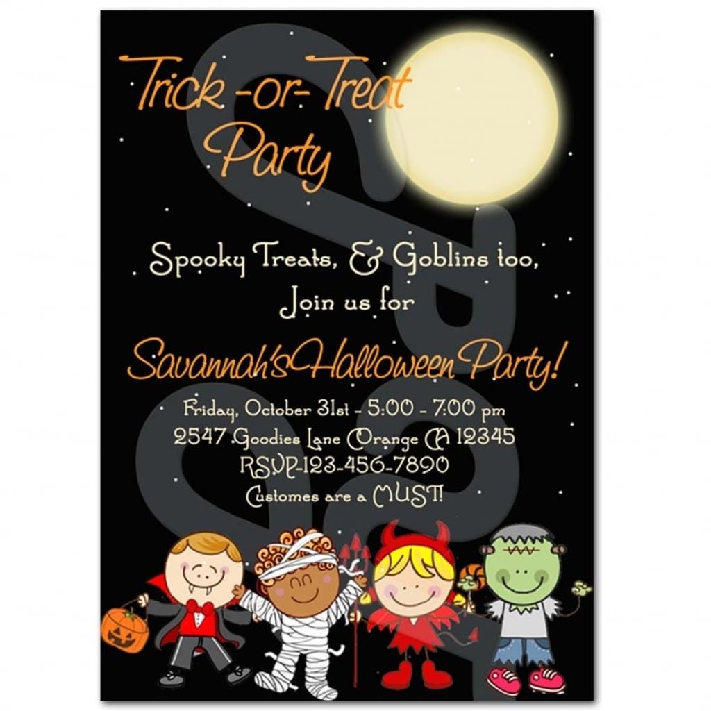 Personalized Halloween Invitations Halloween Personalized Party