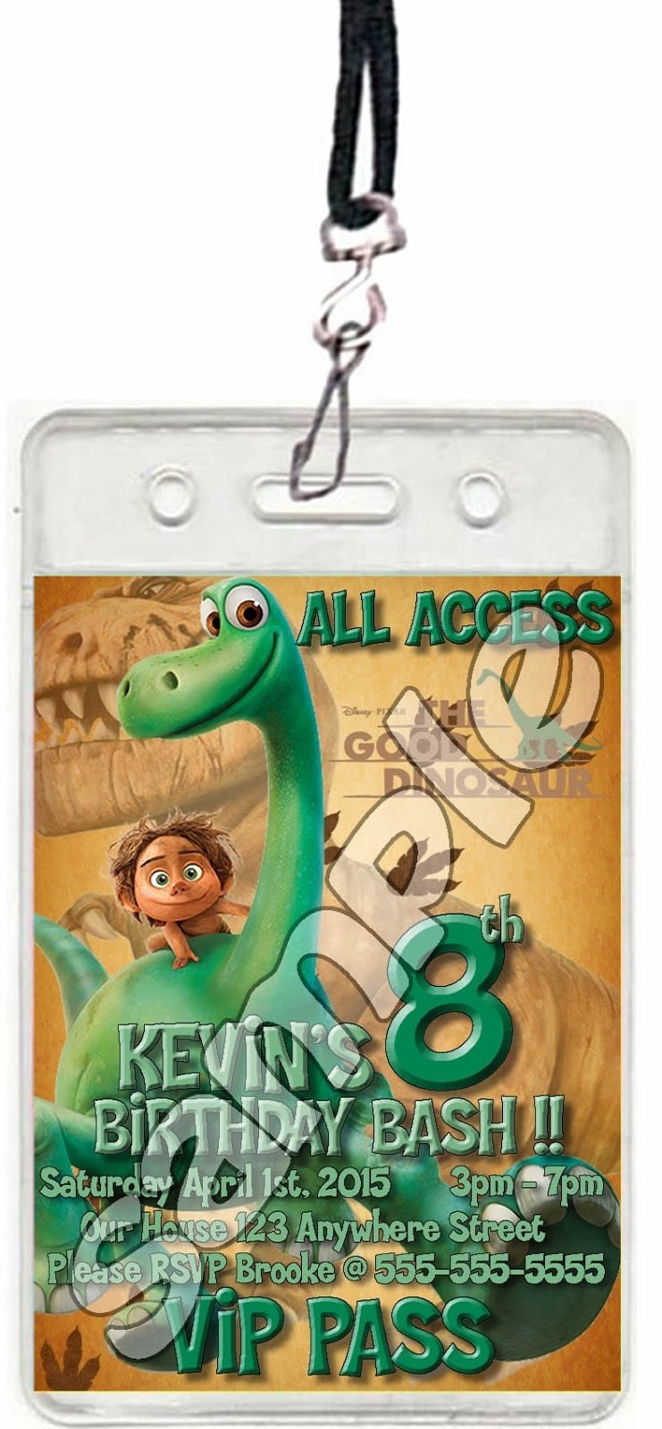 Reel Party Invitations  The Good Dinosaur Complete Personalized