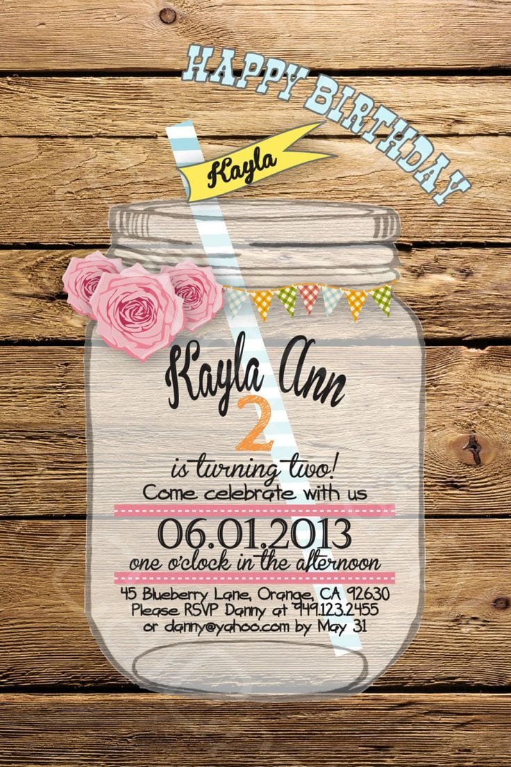 Rustic Country Theme Birthday Party Invitation By Socalcrafty