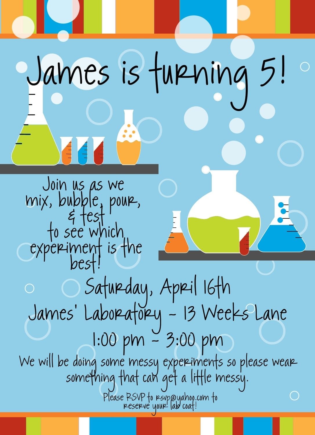 Science Party Invitations