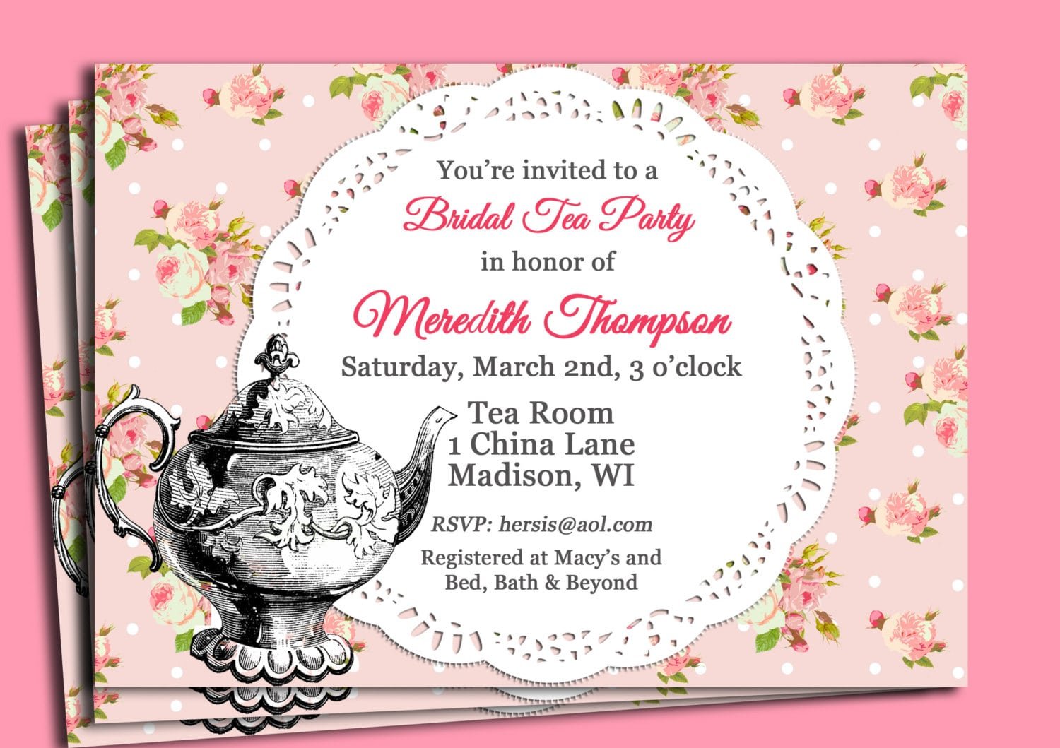 Tea Party Invitations