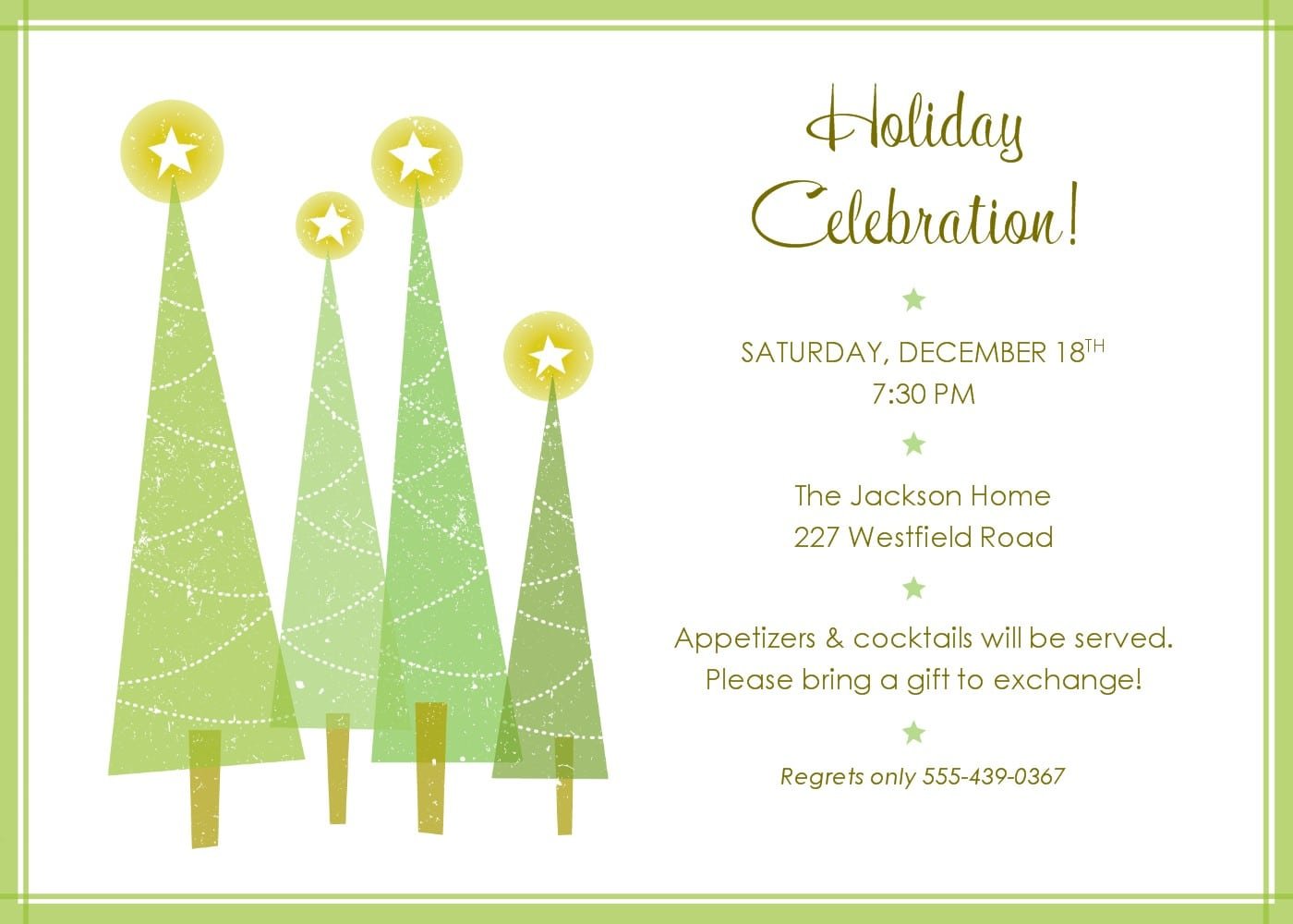 Christmas Party Invitation Template