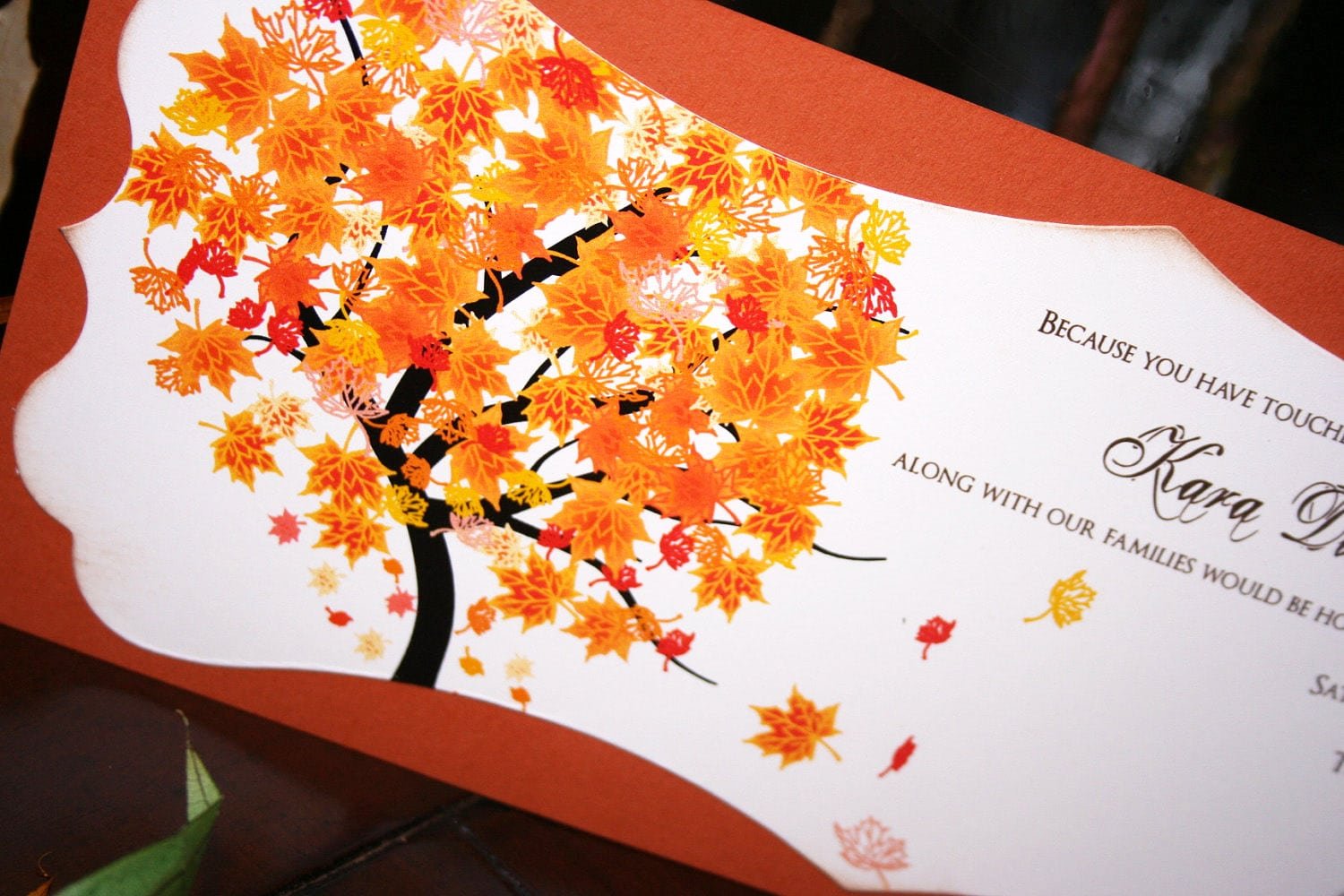 Creative Fall Wedding Invitations  Creative  Inspiring Wedding