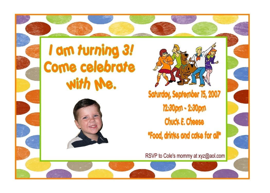 Doo Birthday Party Invitations Printable