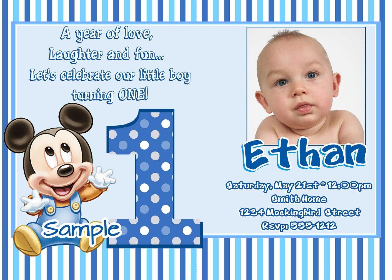 First Birthday Invitation Wording