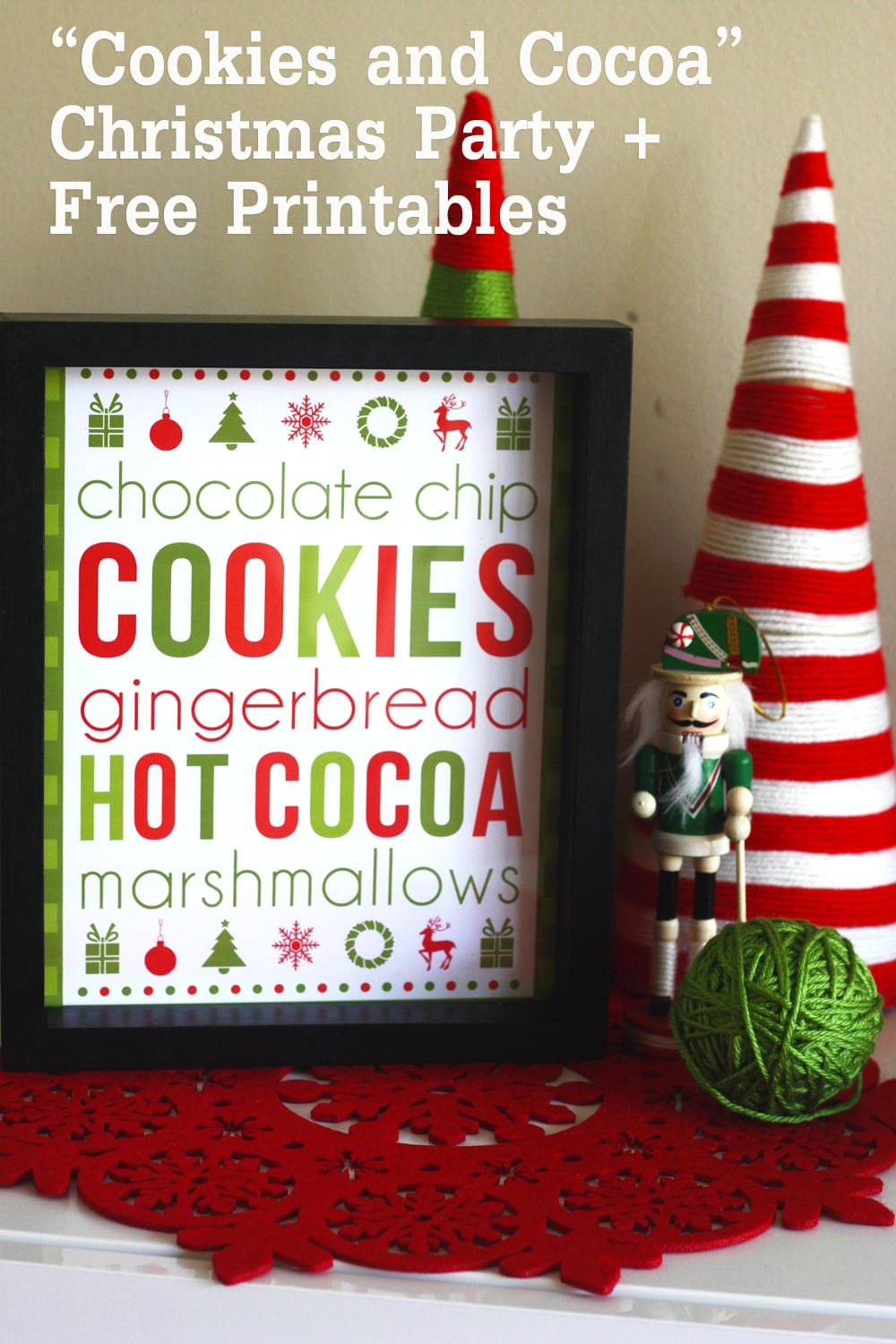 Free Cookies & Cocoa Christmas Printables