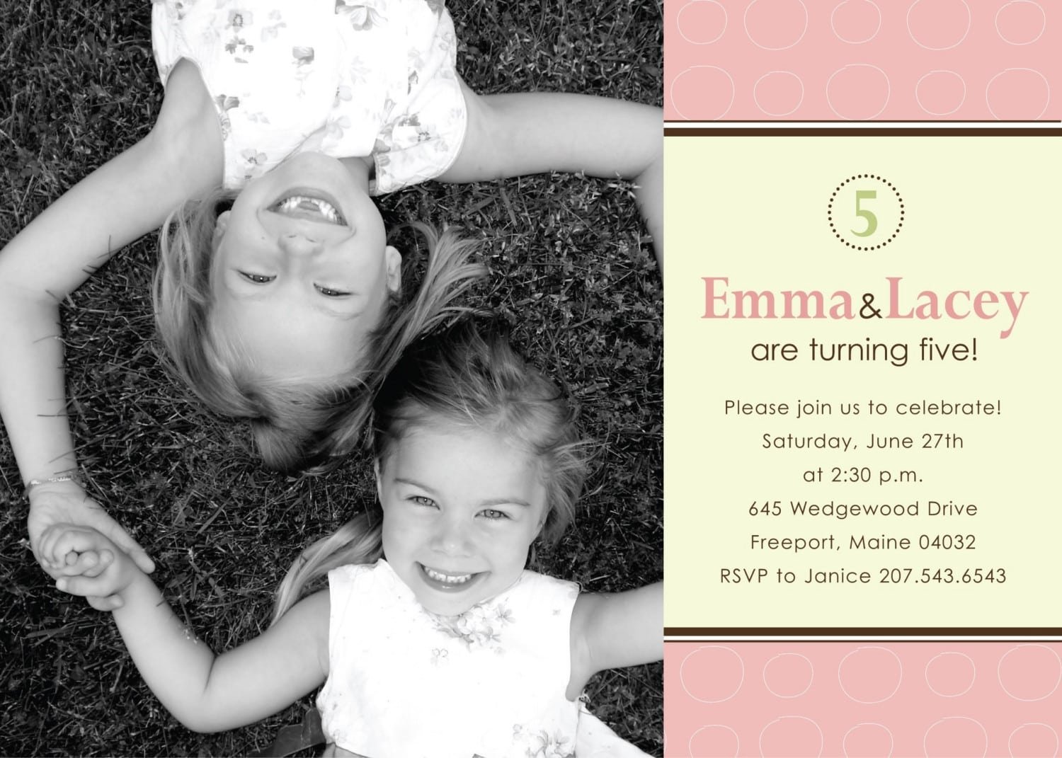 Joint Birthday Party Invitations