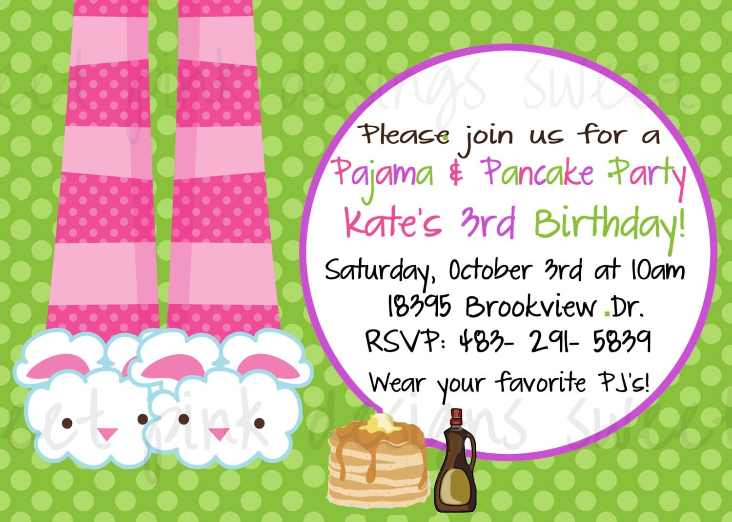 Pancakes And Pajama's Party