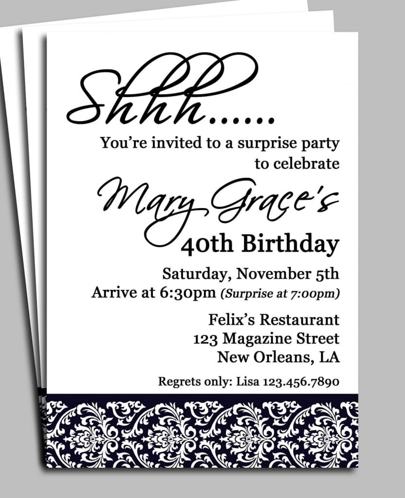 Photo   21st Party Invitation Templates Images