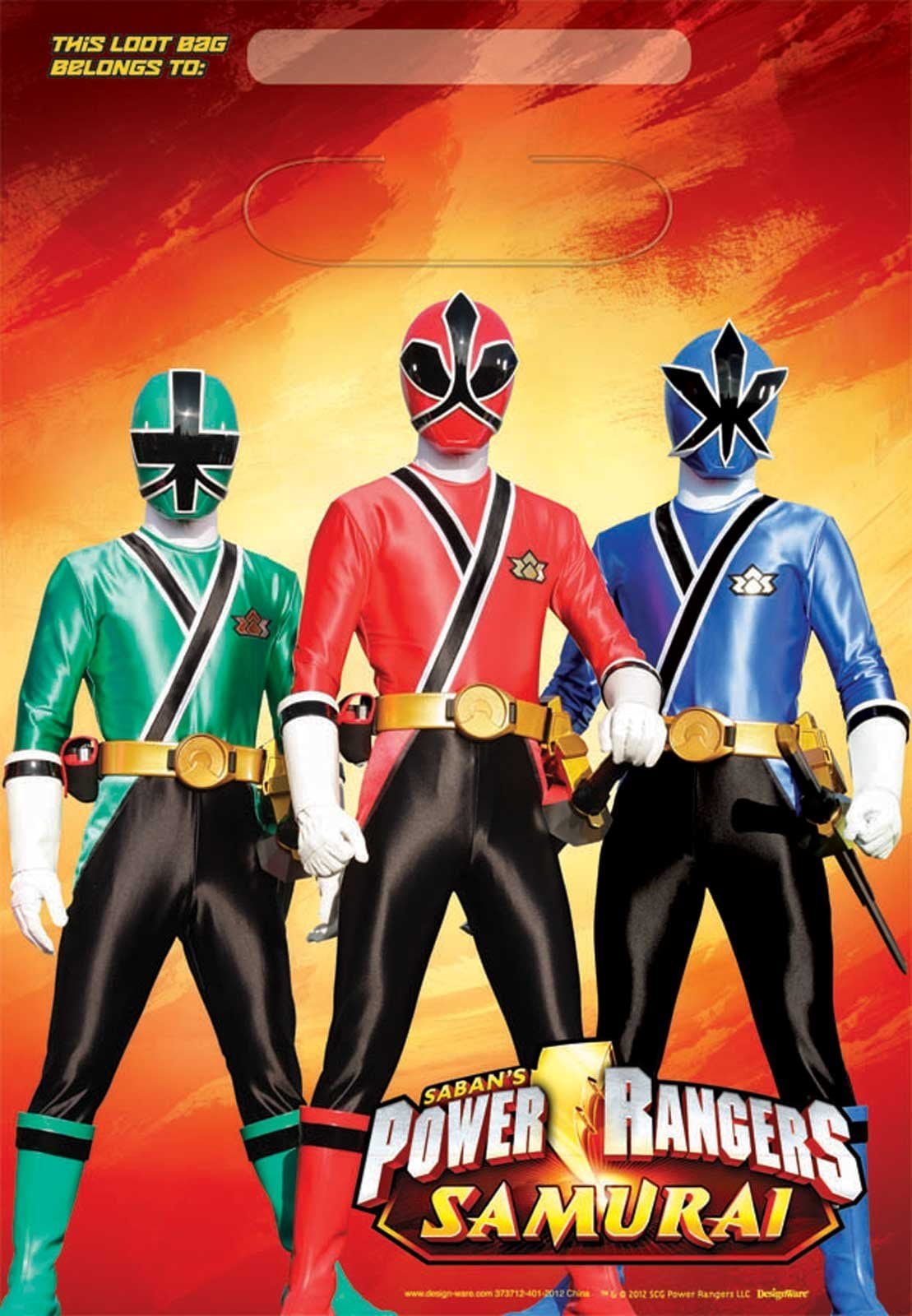 Power Rangers Birthday Party Invitations