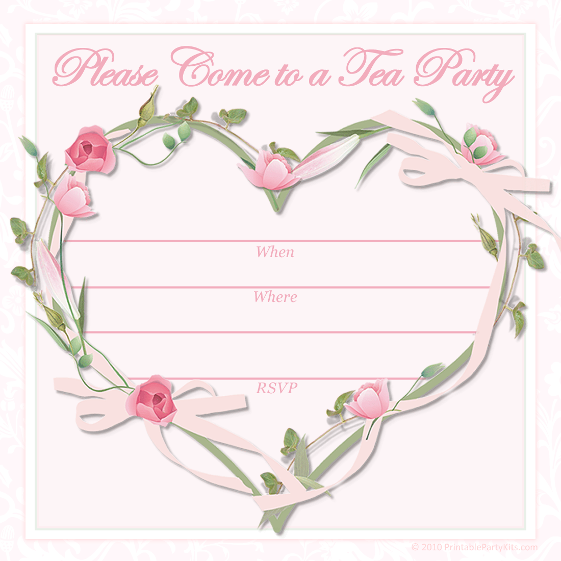 Tea Party Invitations