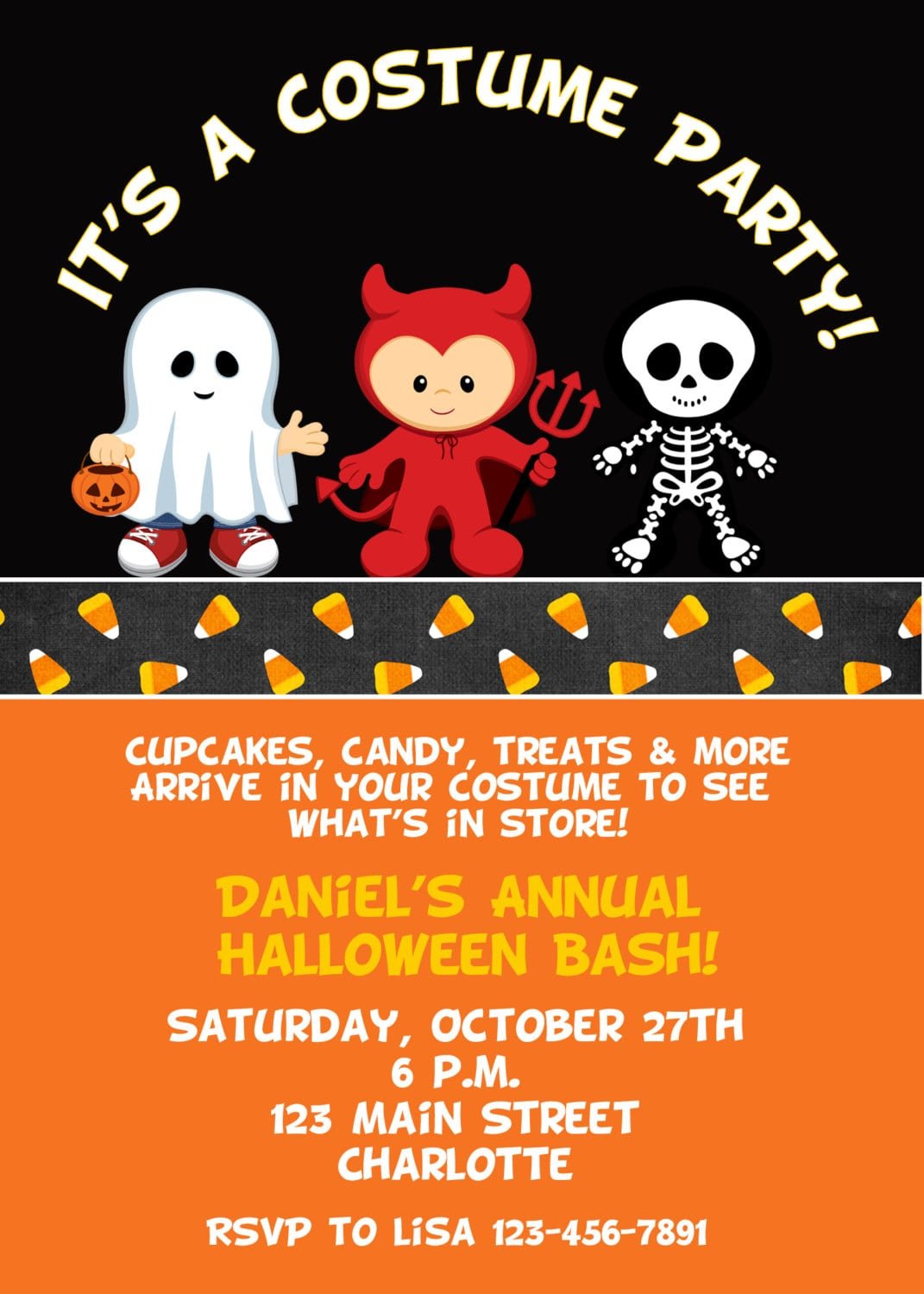 Halloween Costume Party Invitations