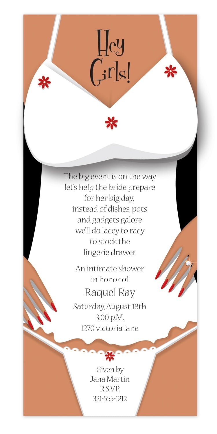 Beauteous Lingerie Party Invitations Wording Ideas Lingerie Party